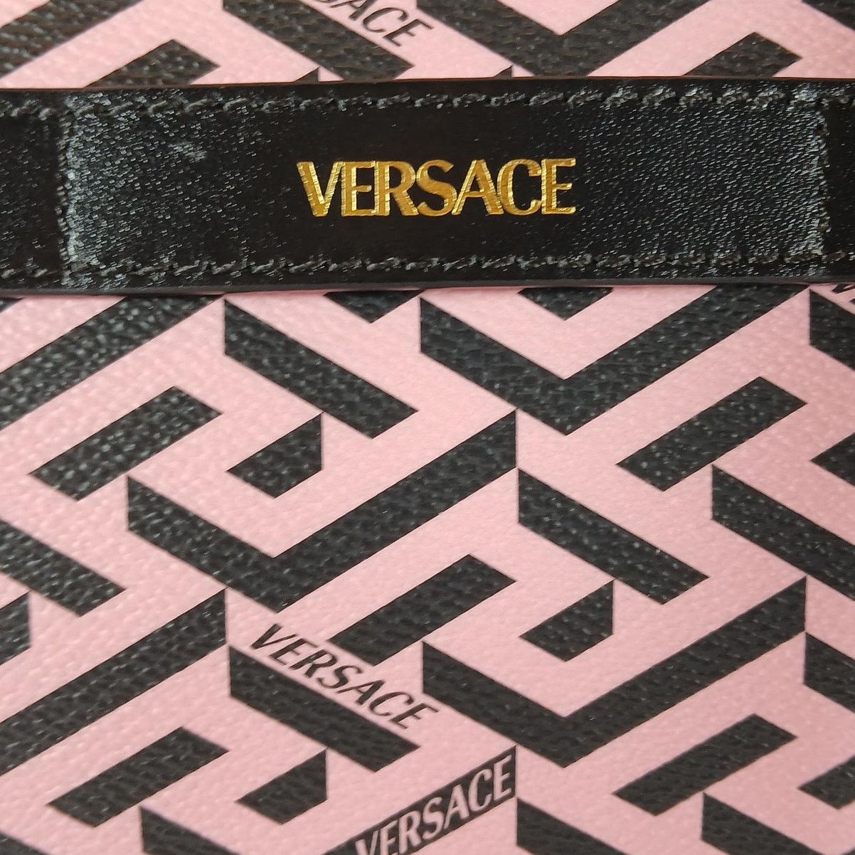 Versace Versace La Greca Signature Coated Canvas Leather Crossbody Size ONE SIZE - 16 Thumbnail