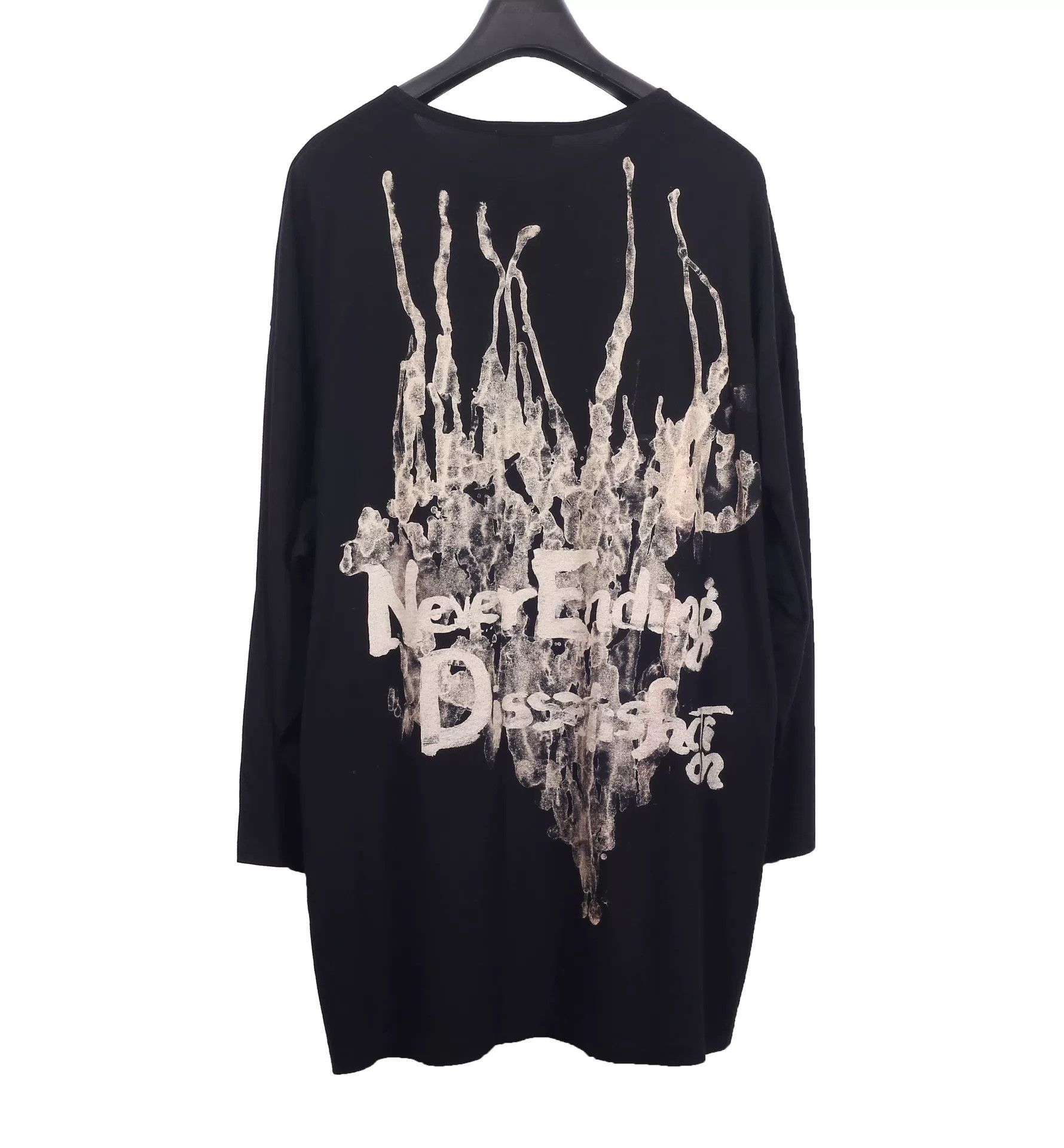 Yohji Yamamoto Yohji Yamamoto Black Long Sleeve T-Shirt Size US M / EU 48-50 / 2 - 1 Thumbnail
