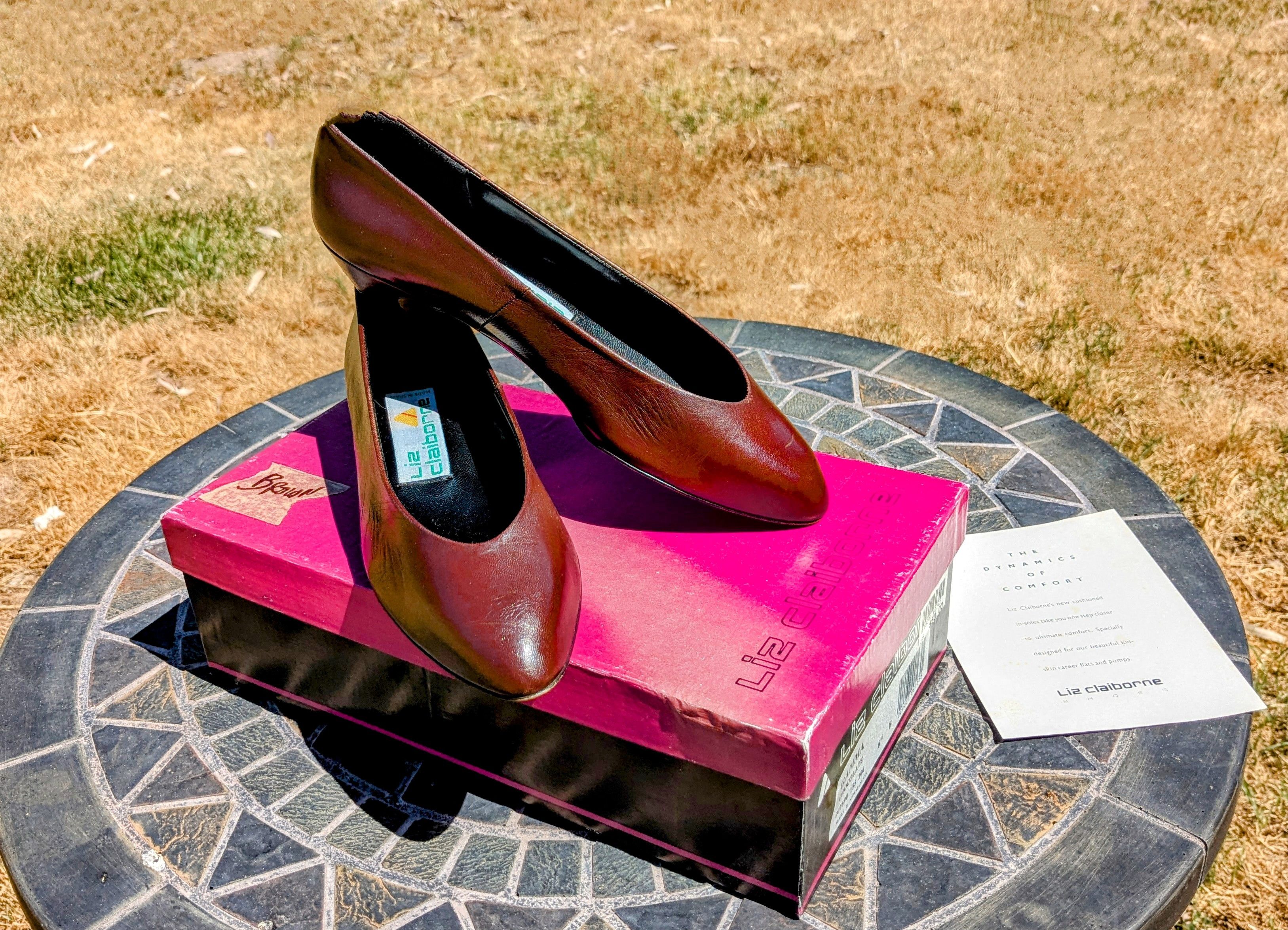 Liz Claiborne VTG Liz Claiborne Gamma Chocolate Spain Heel Pump Shoes Size US 6.5 / IT 36.5 - 10 Thumbnail