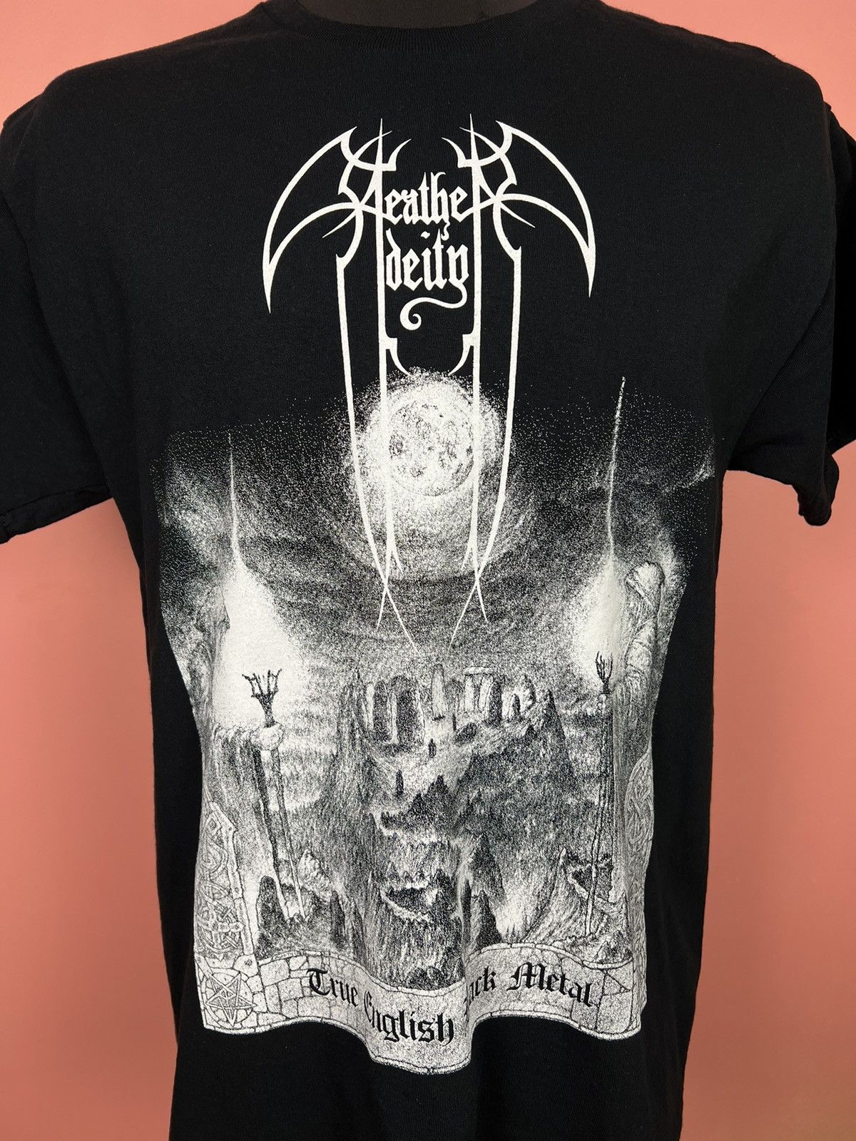 Band Tees Crue English black Metal rock tee shirt 1998 Size US L / EU 52-54 / 3 - 2 Thumbnail