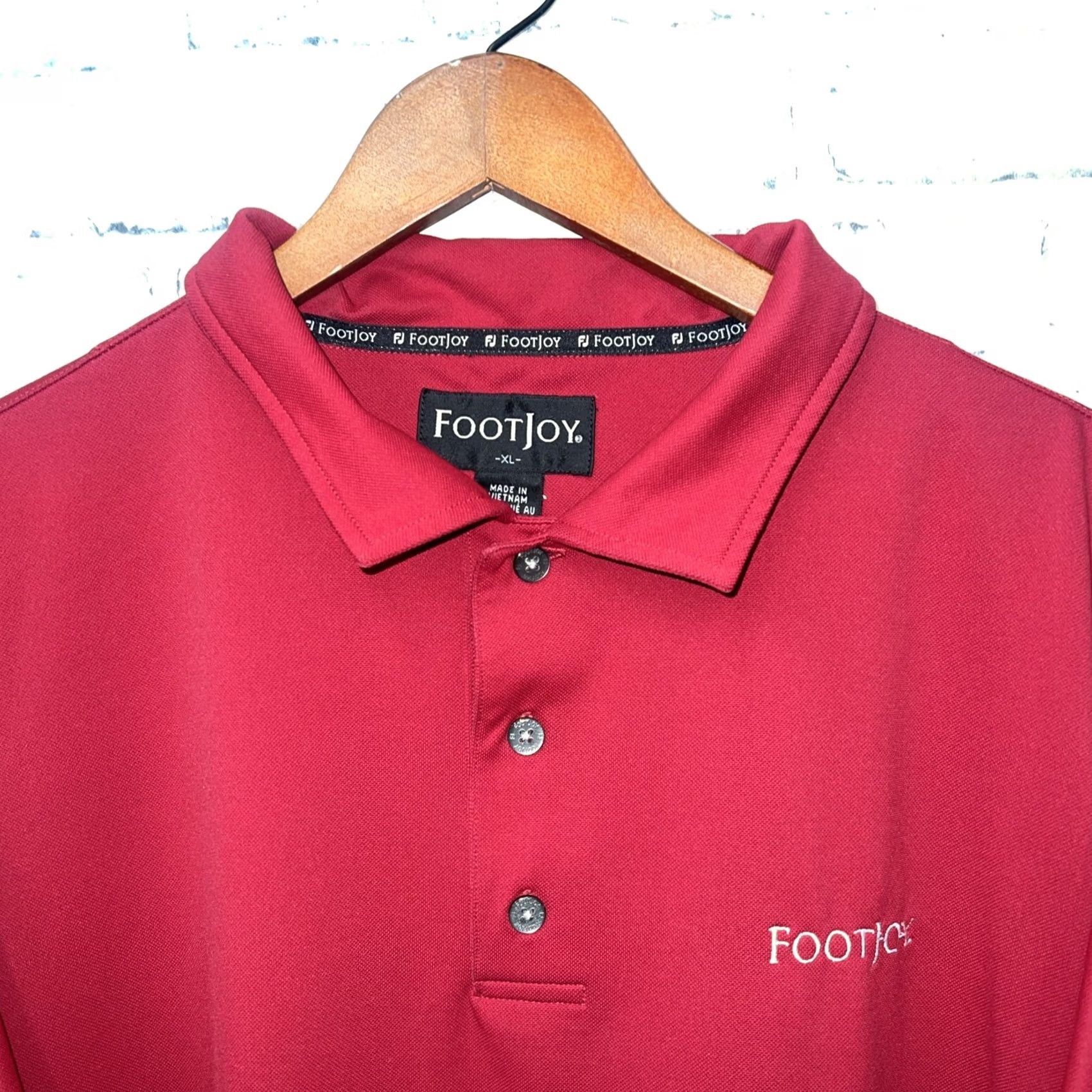 Footjoy FootJoy Polo Shirt Mens XL Red Size US XL / EU 56 / 4 - 2 Thumbnail