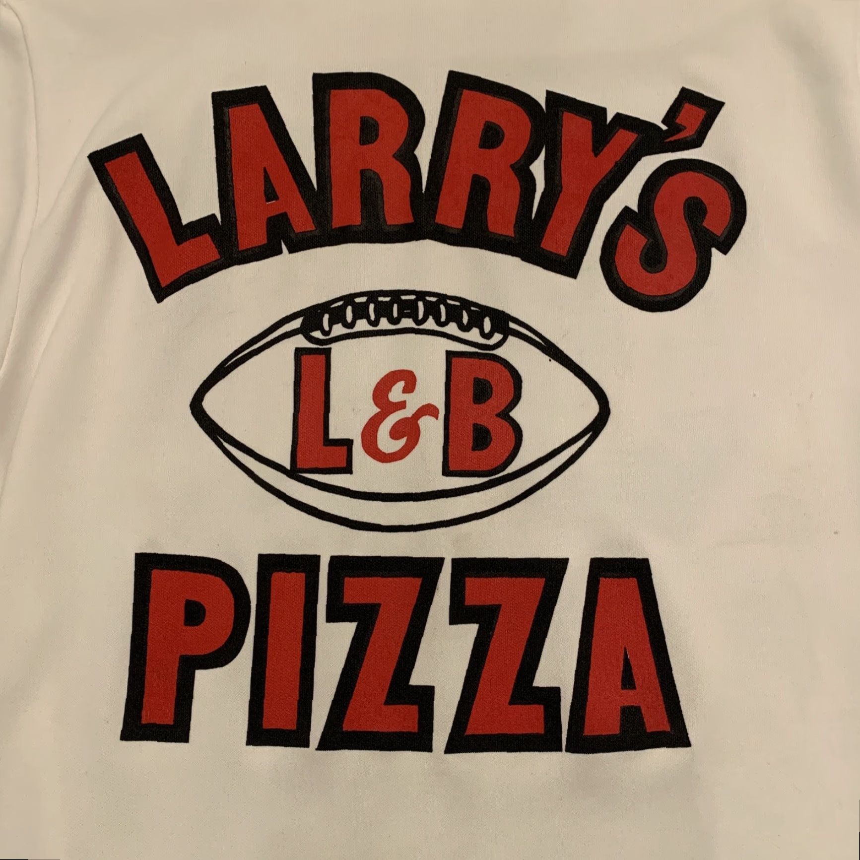 Vintage VINTAGE Larry's Pizza Football Jersey Mifflinburg PA Men Size M White Jersey football history 1990s Mens Size US M / EU 48-50 / 2 - 2 Thumbnail