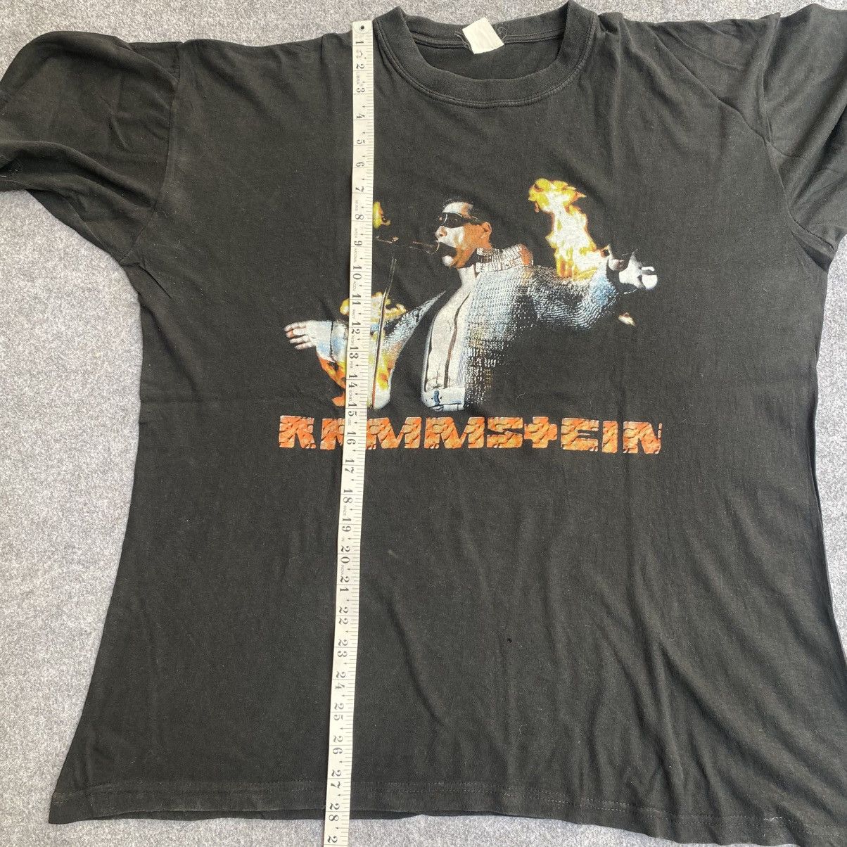 Band Tees Vintage Rammstein Flame T Shirt Size US XL / EU 56 / 4 - 6 Thumbnail