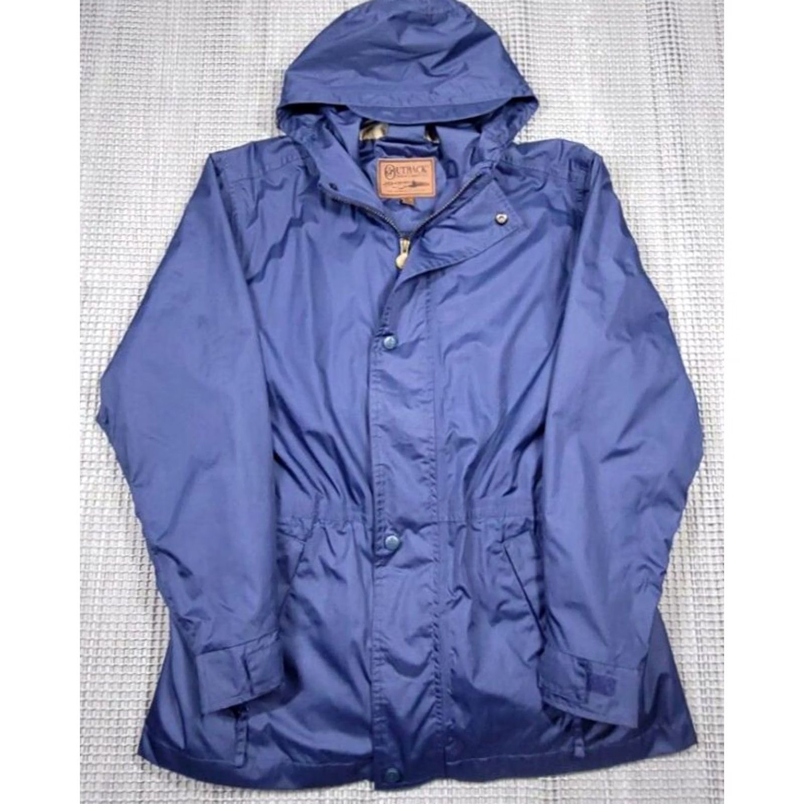 CO Outback Trading Co Pak-A-Roo Parka Hooded XS Blue Waterproof 2405 Parka Men XS Blue Waterproof Parka Size US XS / EU 42 / 0 - 3 Thumbnail