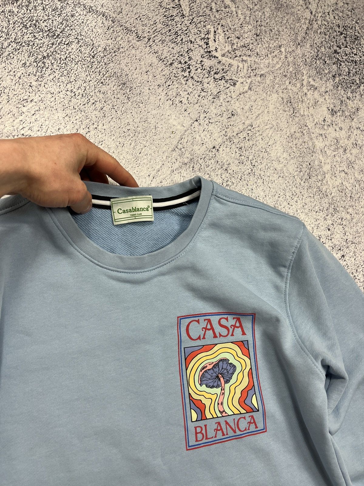 Casablanca Casablanca Big Logo Mushroom Mind Vibrations Blue Sweatshirt Size US S / EU 44-46 / 1 - 6 Thumbnail