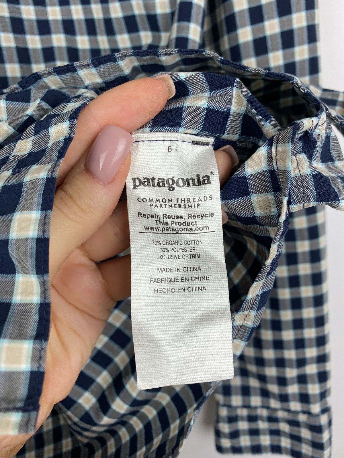 Patagonia Patagonia Organic Cotton men’s long sleeve checked shirt Size US S / EU 44-46 / 1 - 13 Thumbnail