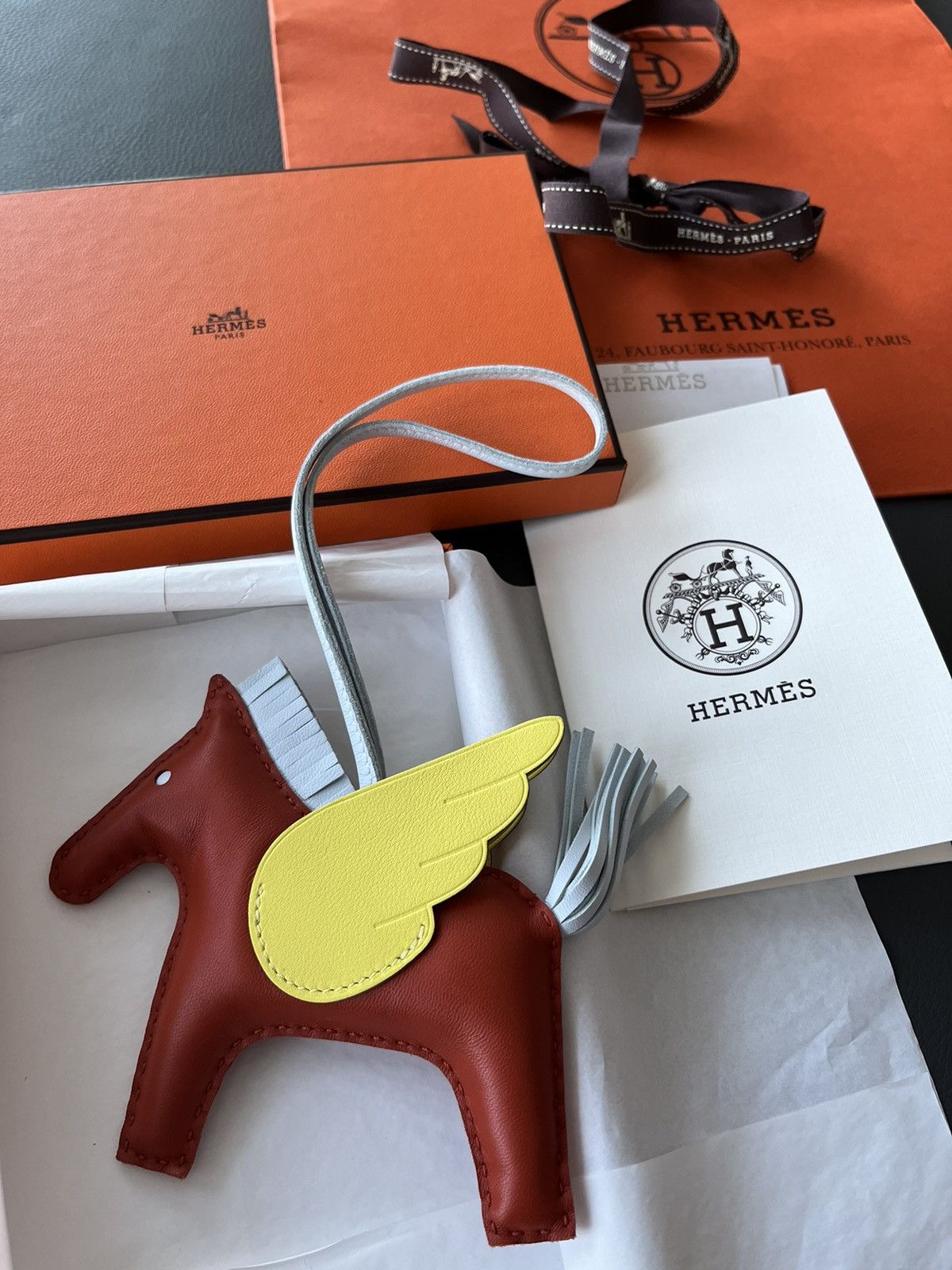 Hermes Super Rare New Hermes Rodeo Pegase MM Leather Horse Charm Size ONE SIZE - 2 Thumbnail