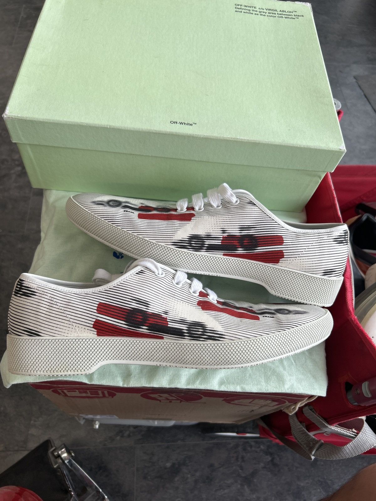 Prada Prada low top sneaker Size US 12 / EU 45 - 1 Thumbnail