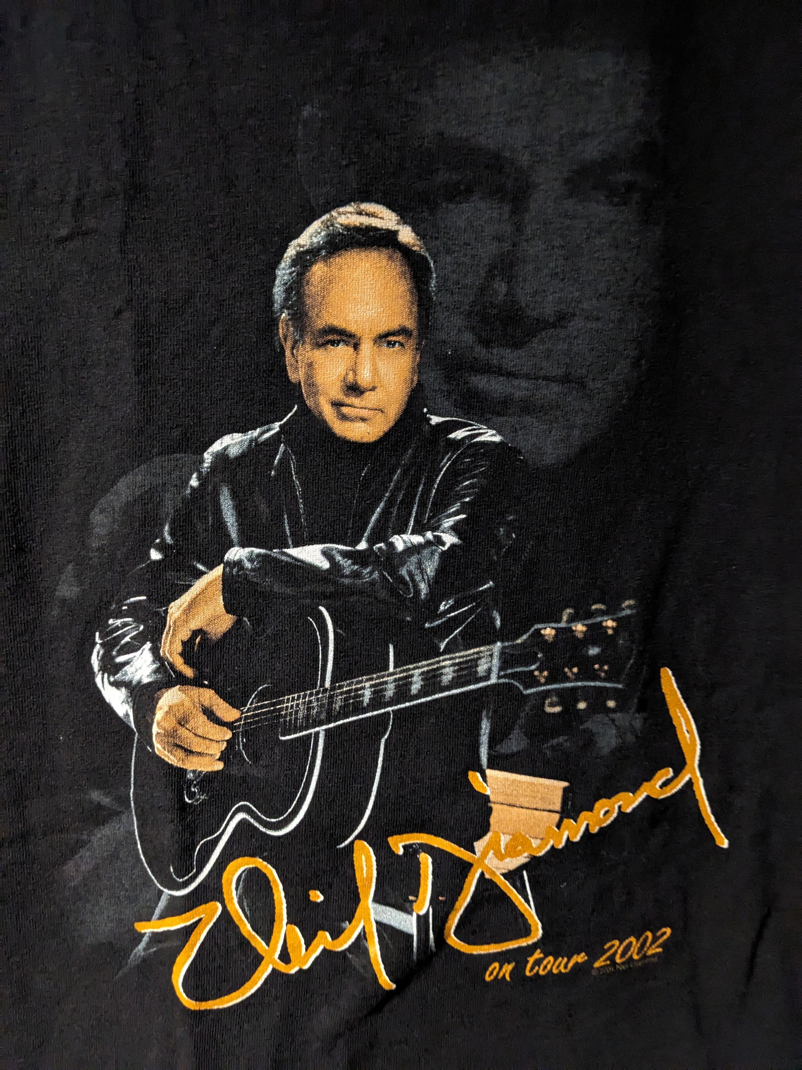 Band Tees × Vintage Vintage 2002 Neil Diamond on Tour Country Singer T-Shirt Size US L / EU 52-54 / 3 - 2 Thumbnail