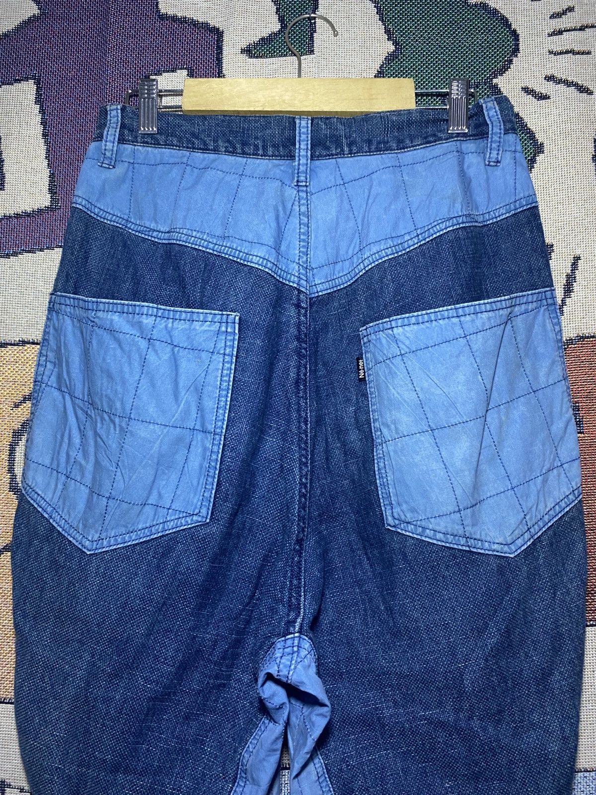 Issey Miyake Net-net Issey Miyake Blue Denim Jeans Designer Size US 29 - 6 Thumbnail