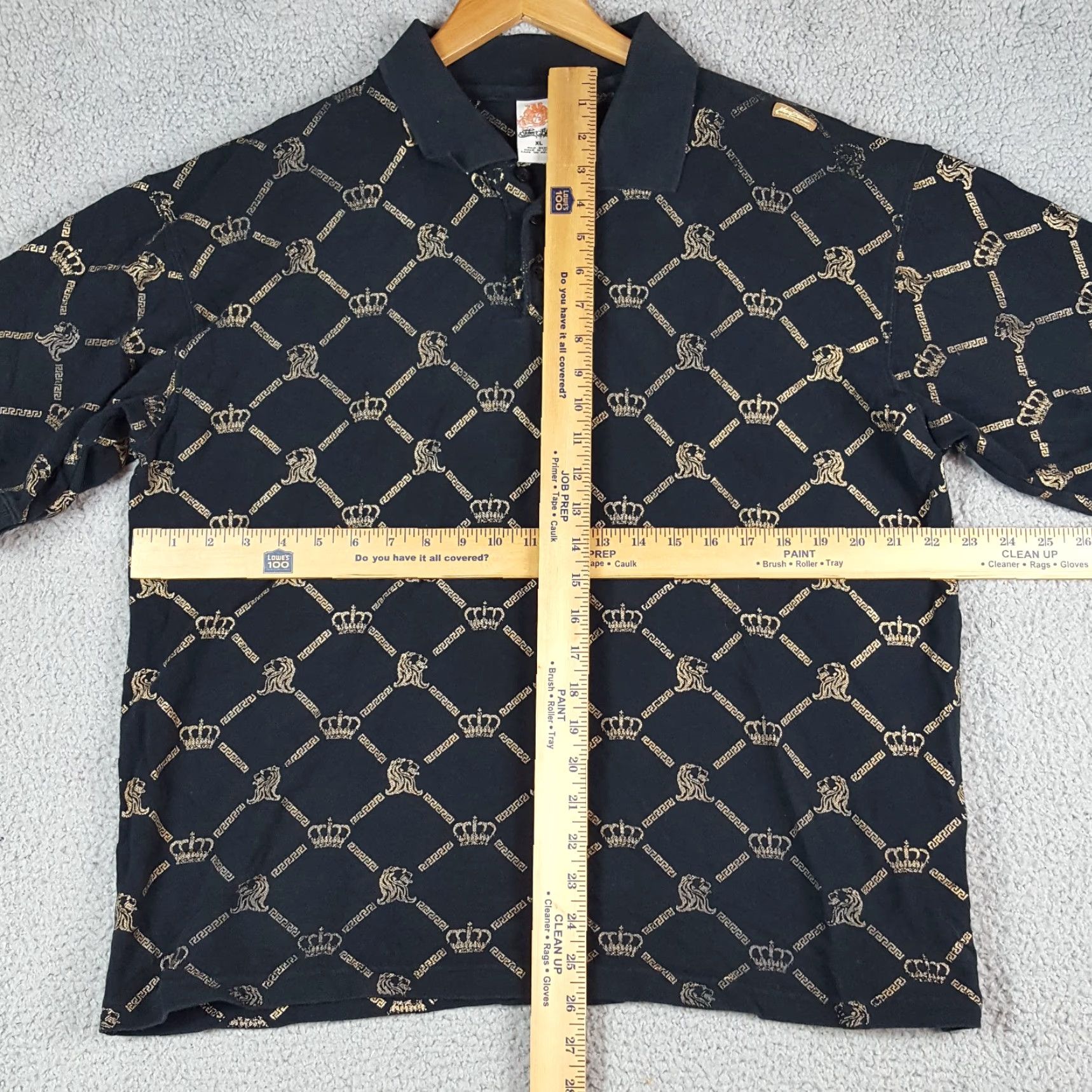Vintage VINTAGE Johnny Blaze Hip Hop WuTang Polo Shirt Monogram Collar Polo Shirt XL Men Black 90s Grunge Rock Surf Hip Hop Monogram Logo Size US XL / EU 56 / 4 - 8 Thumbnail