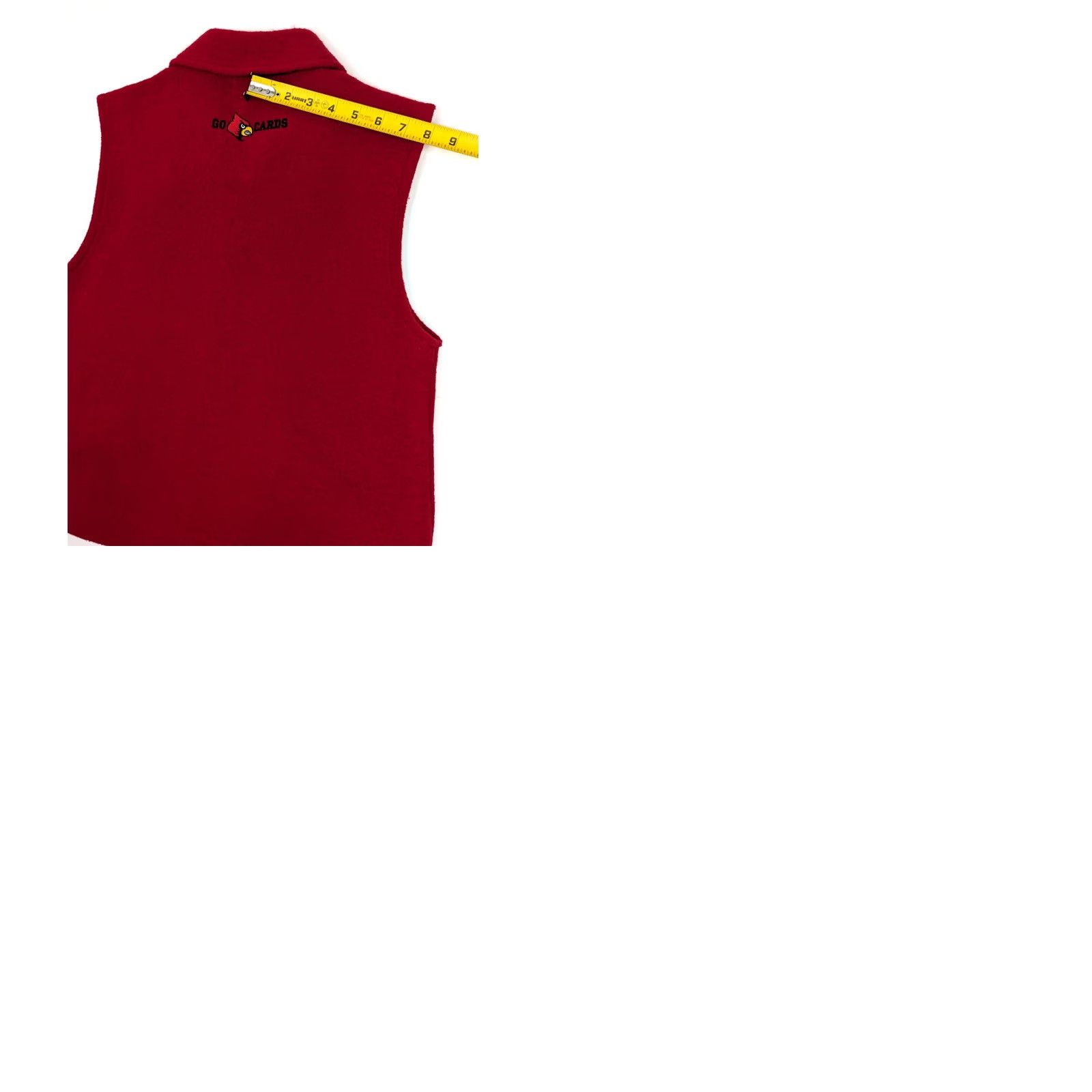Vintage VINTAGE Tally-Ho 100% Wool Red Sweater Vest Women L University of Louisville Embroidery Size L / US 10 / IT 46 - 9 Thumbnail