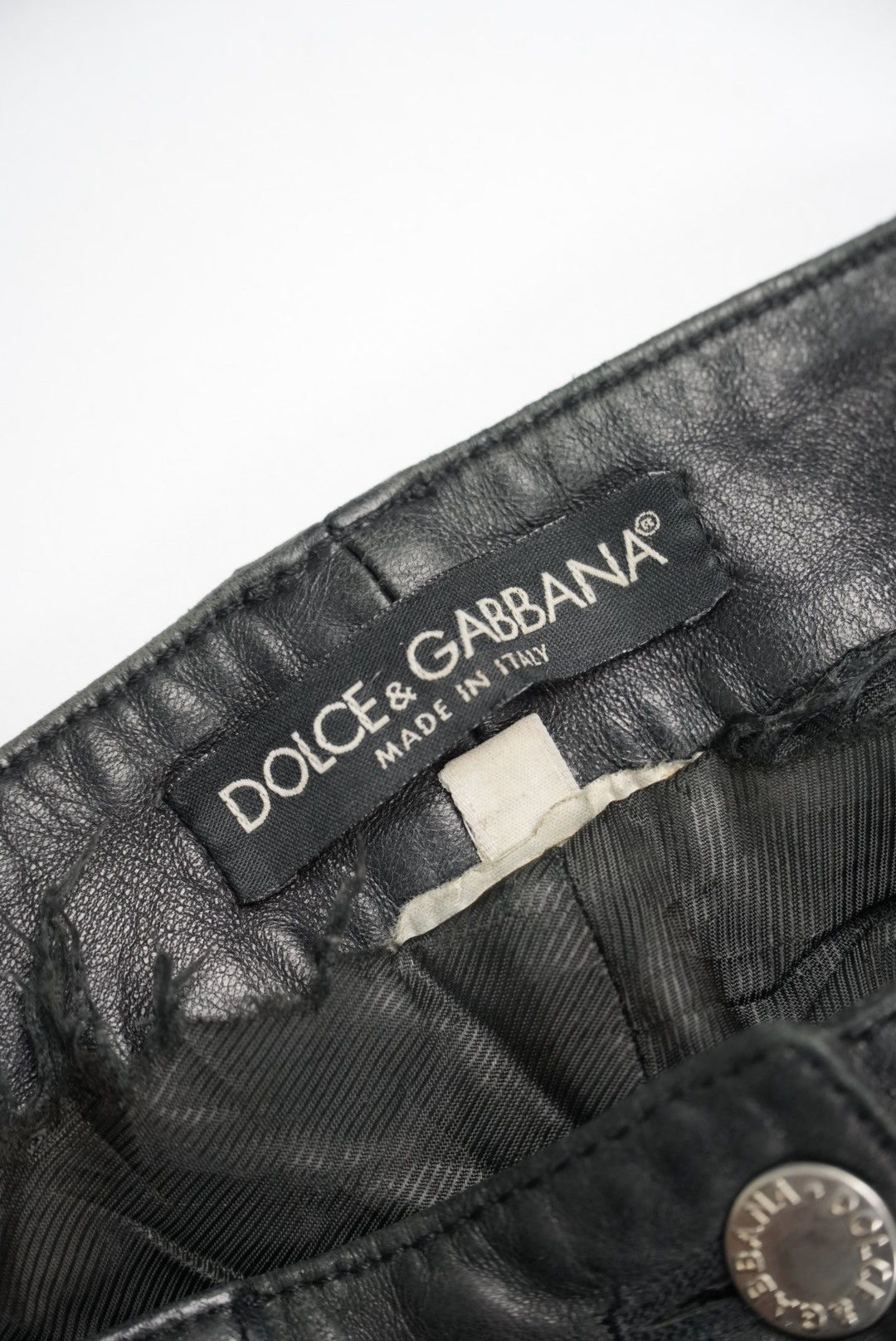 Dolce & Gabbana Dolce & Gabbana Archive Bondage Lace-Up Leather Pants Size 27" / US 4 / IT 40 - 10 Thumbnail