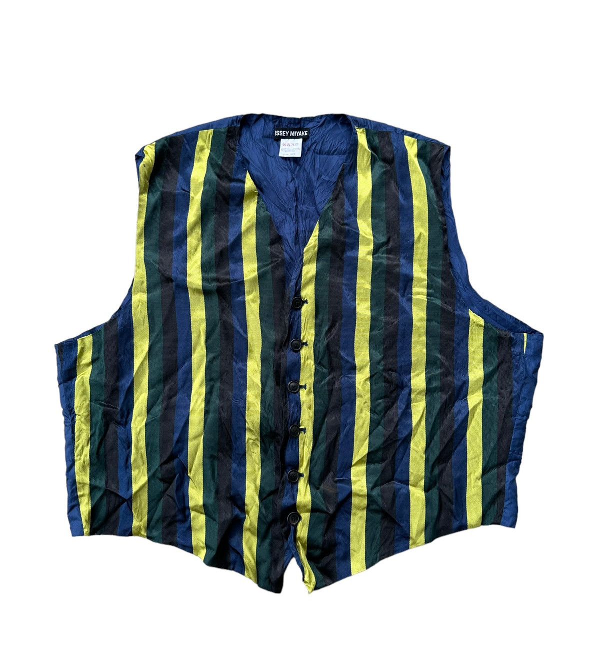 Issey Miyake aw2011 Issey Miyake multicolor stripes vest super design Size US M / EU 48-50 / 2 - 7 Thumbnail