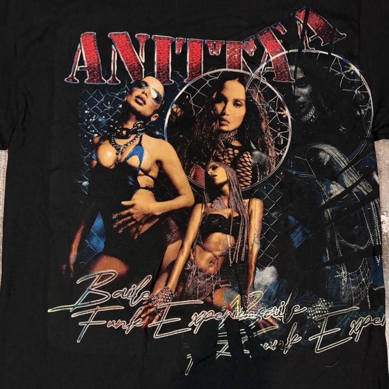 Band Tees × Rap Tees Anitta Rap Style Graphic Tee. Size Medium Size US L / EU 52-54 / 3 - 3 Thumbnail