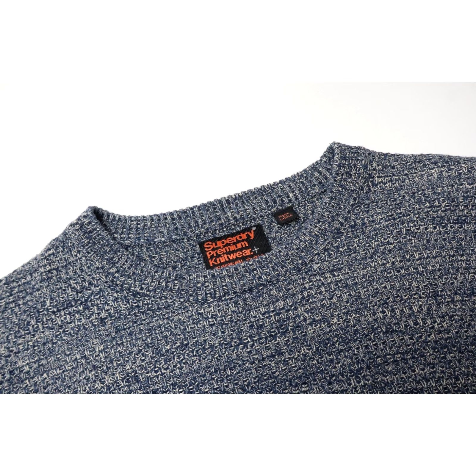 Superdry SUPERDRY Jumper Mens XL Pullover Long Sleeve Knitted Crew Neck Blue Size US XL / EU 56 / 4 - 4 Thumbnail