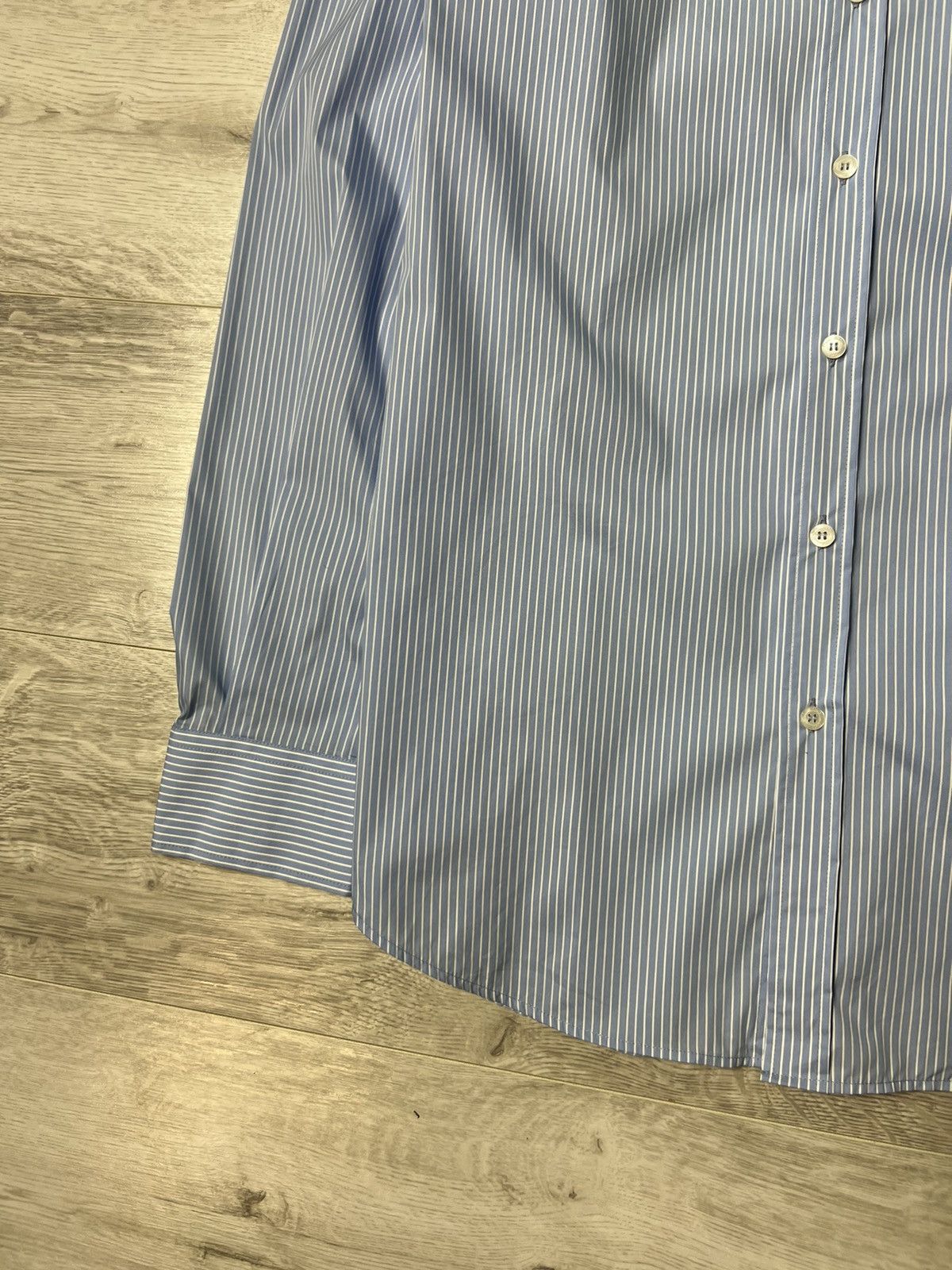 Dolce & Gabbana × Vintage Dolce & Gabbana George Striped Button Up Shirt D&G Logo Size US L / EU 52-54 / 3 - 6 Thumbnail