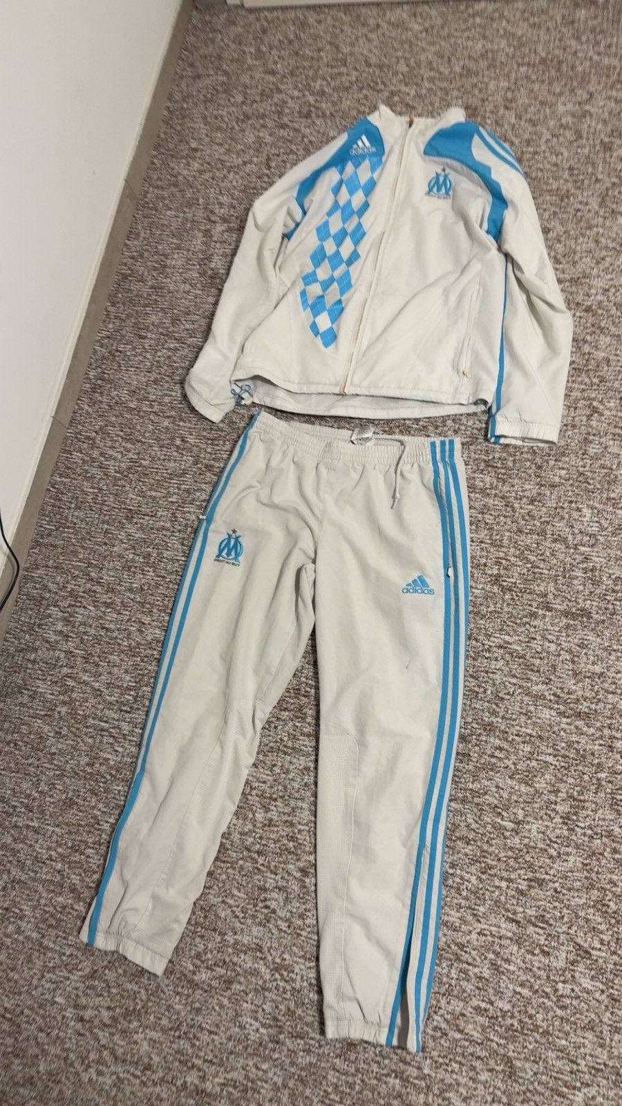 Adidas Adidas Olympique Marseille Tracksuit 2009/10 – Vintage – L Size US L / EU 52-54 / 3 - 6 Thumbnail