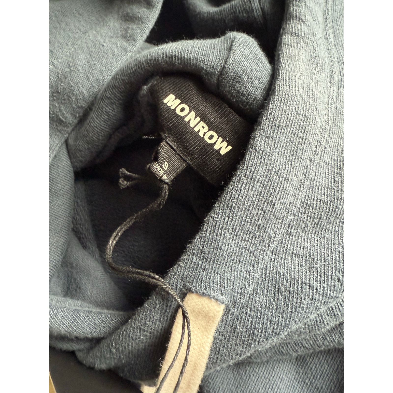 MONROW $143 New Monrow Men’s Blue Steel Ombré Terry Hoodie - Small Size US S / EU 44-46 / 1 - 6 Thumbnail