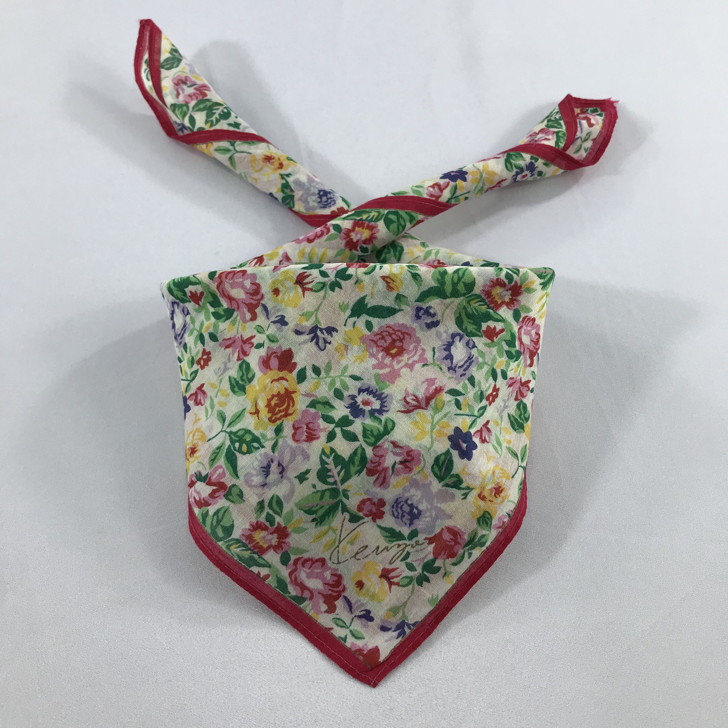 Kenzo × Vintage Kenzo Bandana / Handkerchief / Neckerchief - S2043 Size ONE SIZE - 3 Thumbnail