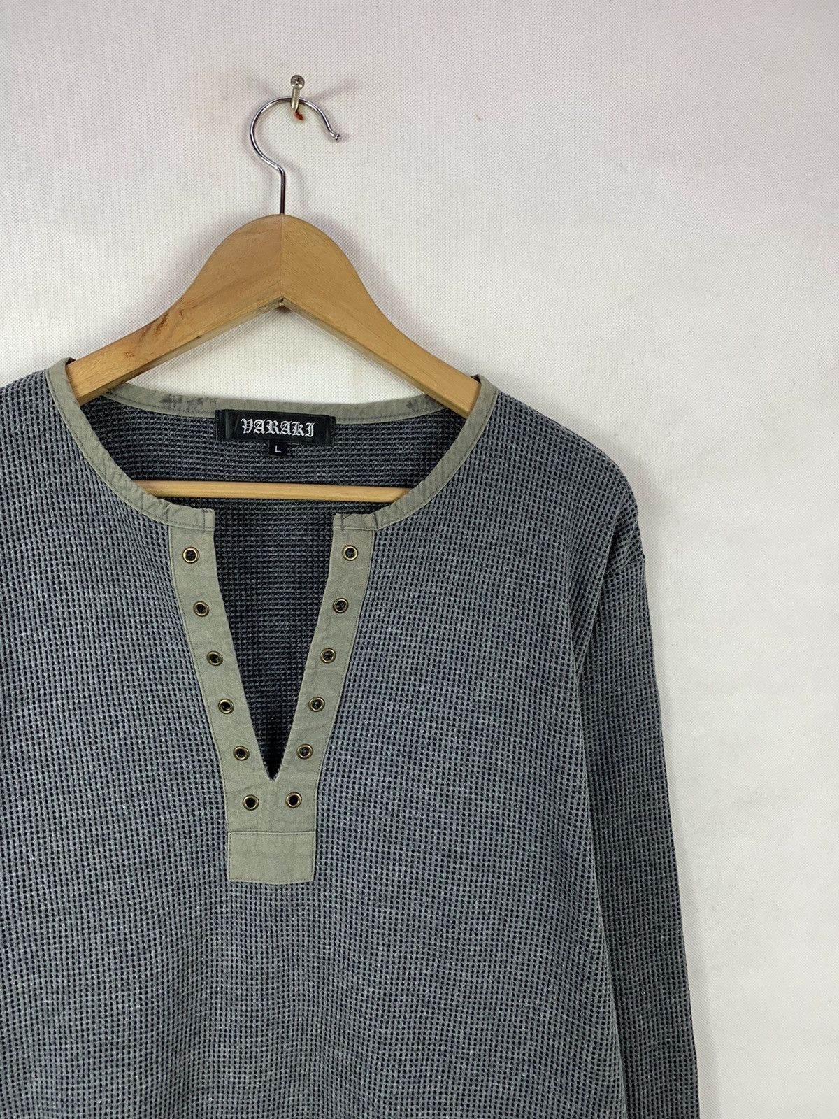 Japanese Brand Steals! Varaki Waffle Tops Vintage Style Army Vikings Size US M / EU 48-50 / 2 - 2 Thumbnail