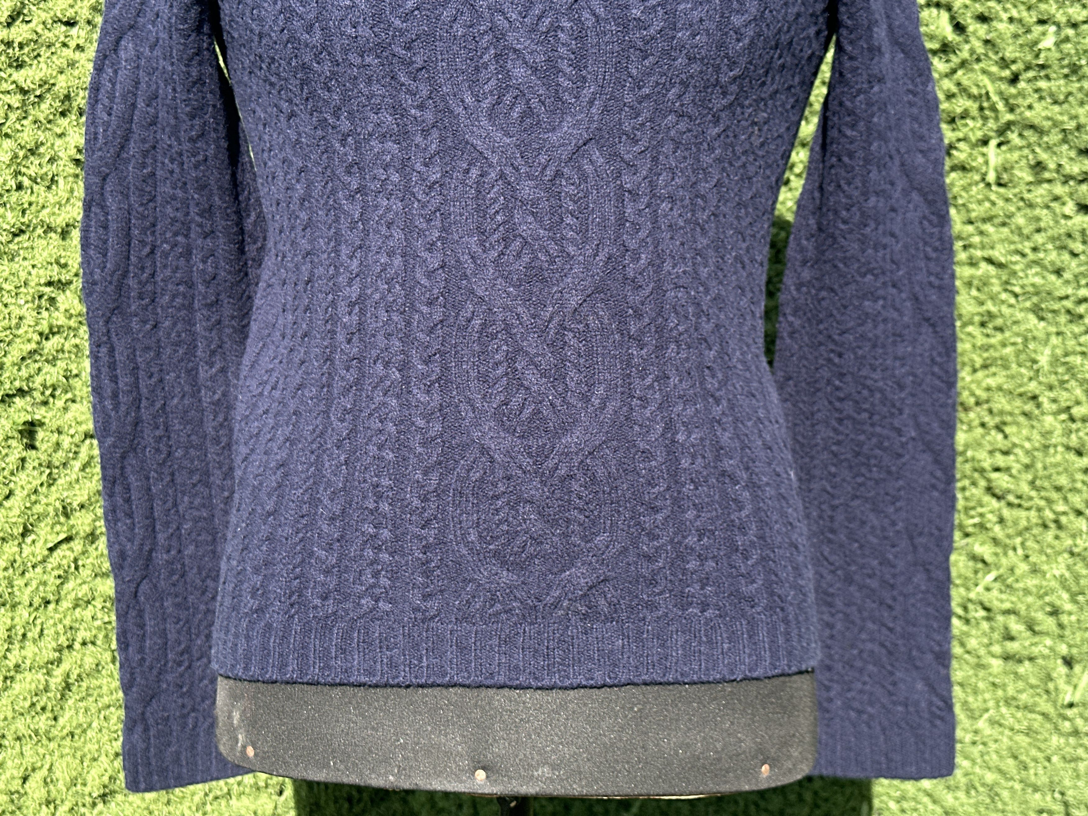 The Row 1950$ The Row Chunky Cable Knit Women Navy Pullover Size S M Size S / US 4 / IT 40 - 3 Thumbnail