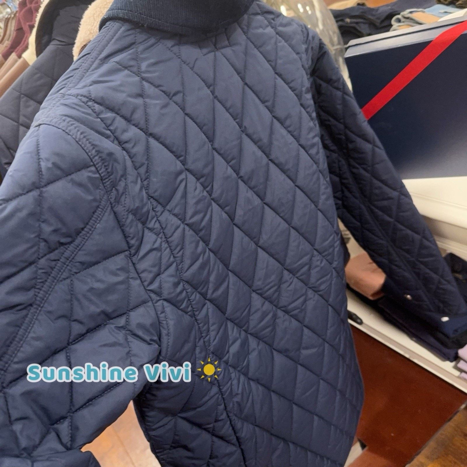 Lauren Ralph Lauren NWT Ralph Lauren Polo Women's Quilted Barn Jacket Navy large Size L / US 10 / IT 46 - 3 Thumbnail