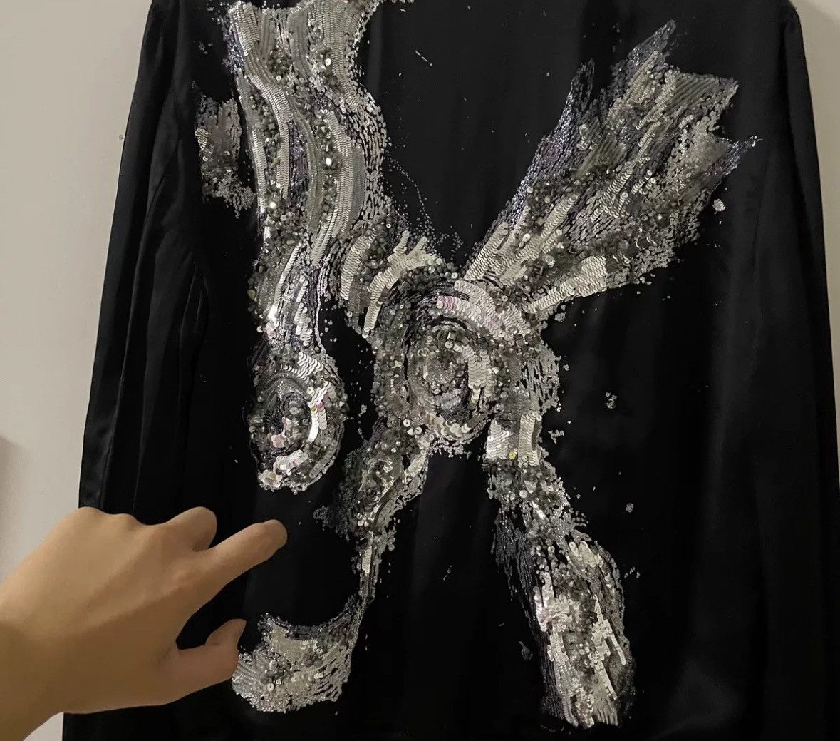 Saint Laurent Paris × Yves Saint Laurent saint Laurent Mr.X Crystal&sequins jacket2412-Nextarrow Size US M / EU 48-50 / 2 - 3 Thumbnail