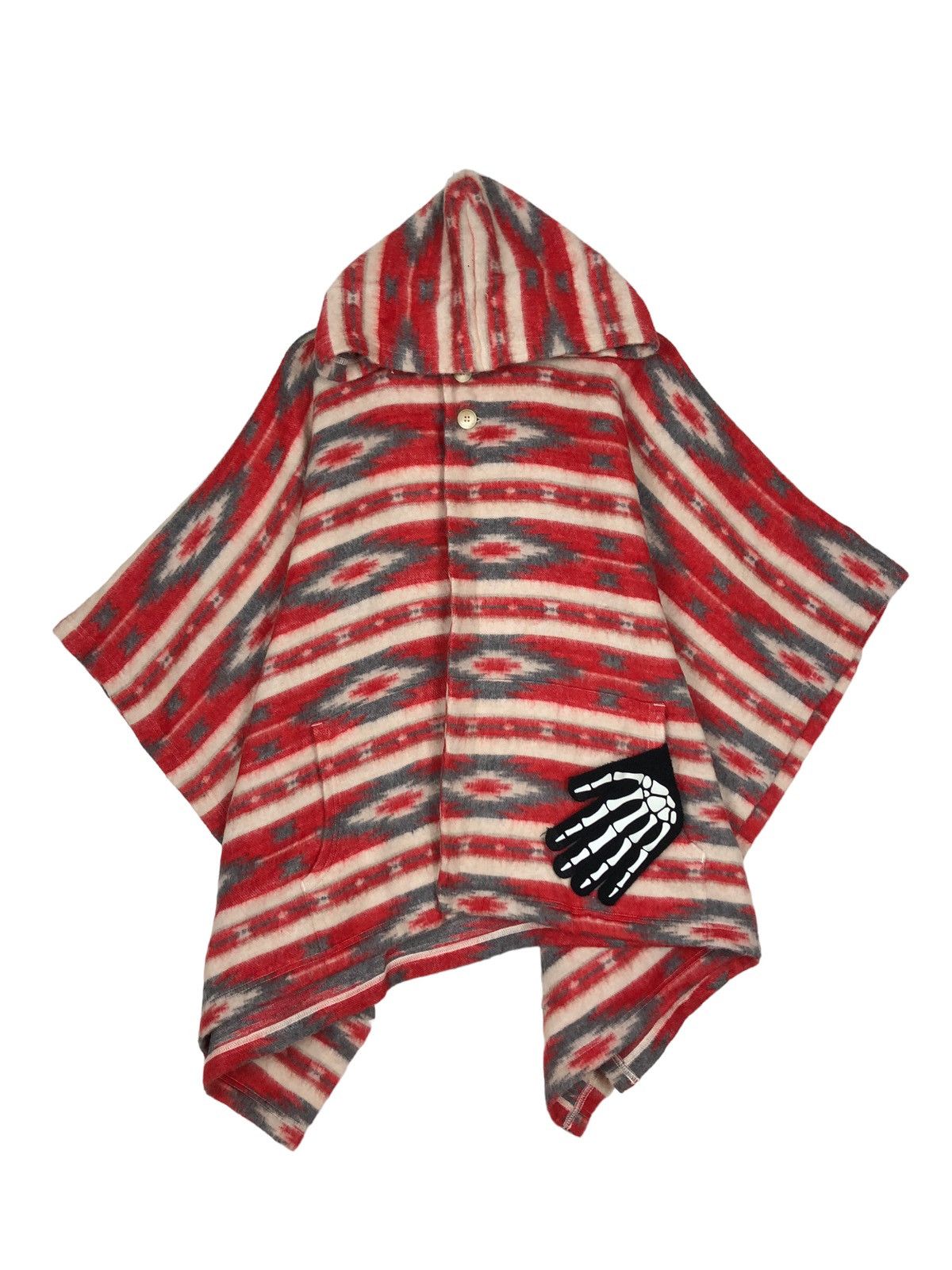 Japanese Brand 🔥Oversized Poncho Jacket Striped Viri-Dari Deserta Japan Size US L / EU 52-54 / 3 - 1 Thumbnail