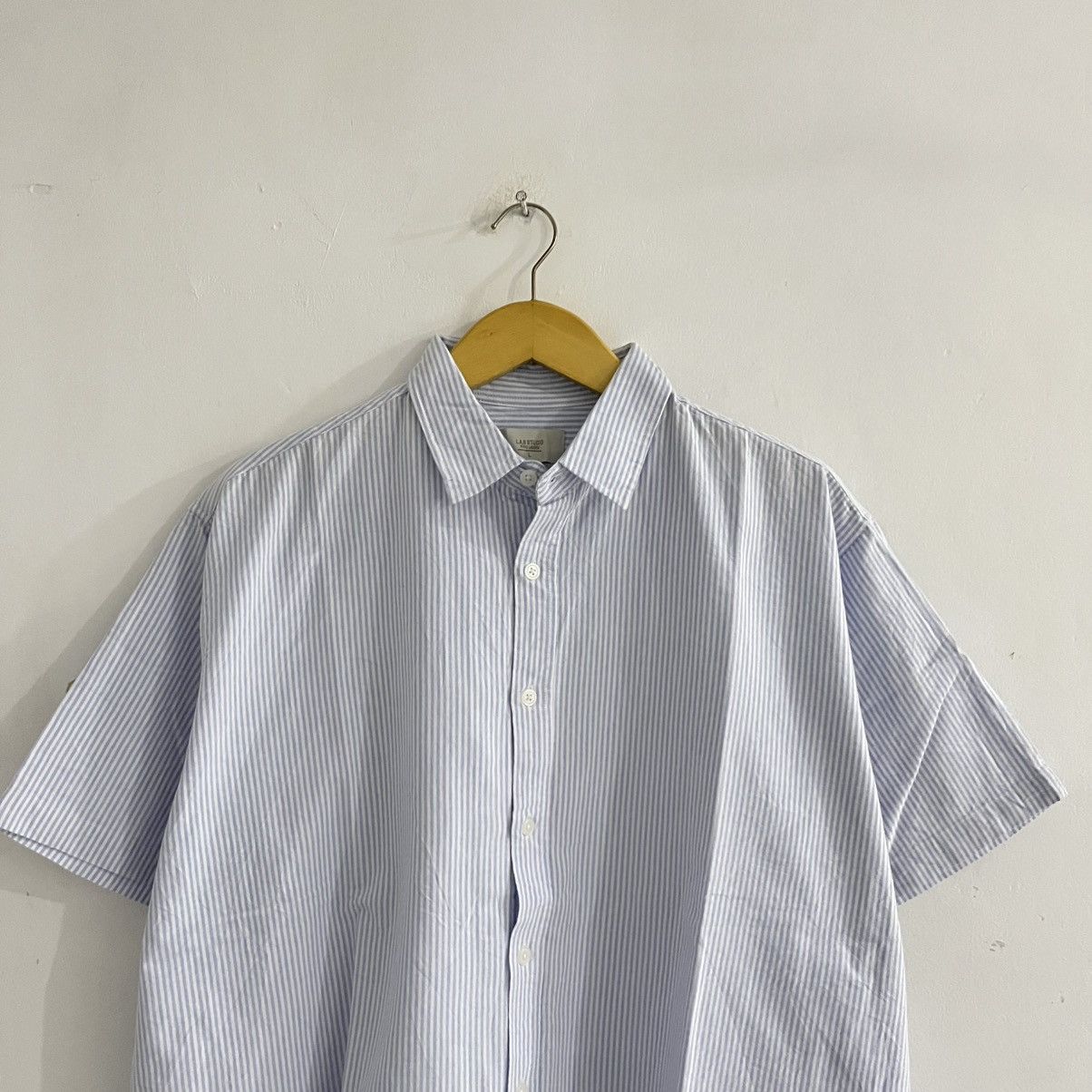 Japanese Brand Lab Studio - Striped Cityboy Oversized Shirt Size US L / EU 52-54 / 3 - 2 Thumbnail