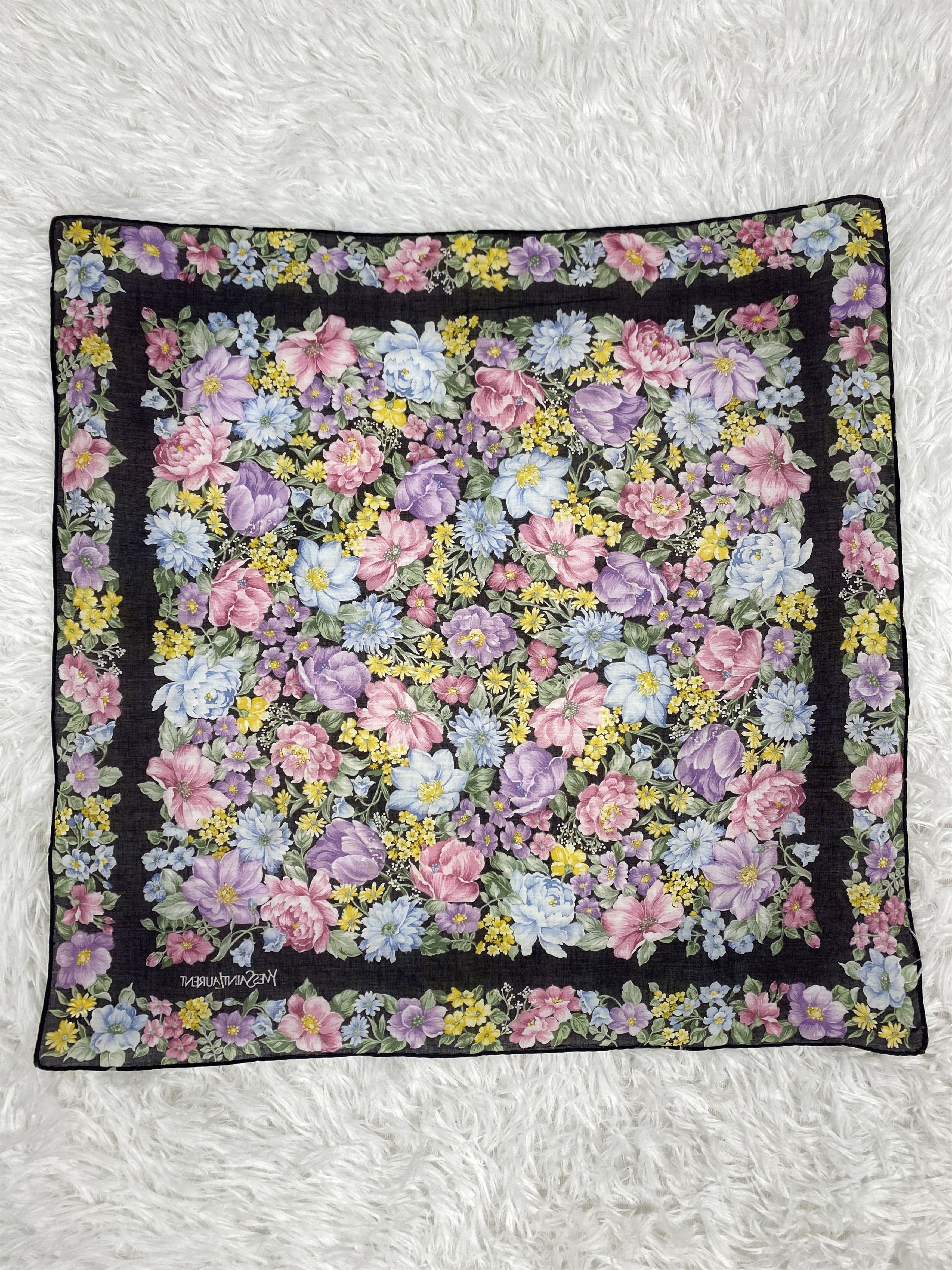 Yves Saint Laurent Vintage Yves Saint Laurent Handkerchief Neckerchief PH0461 Size ONE SIZE - 4 Thumbnail