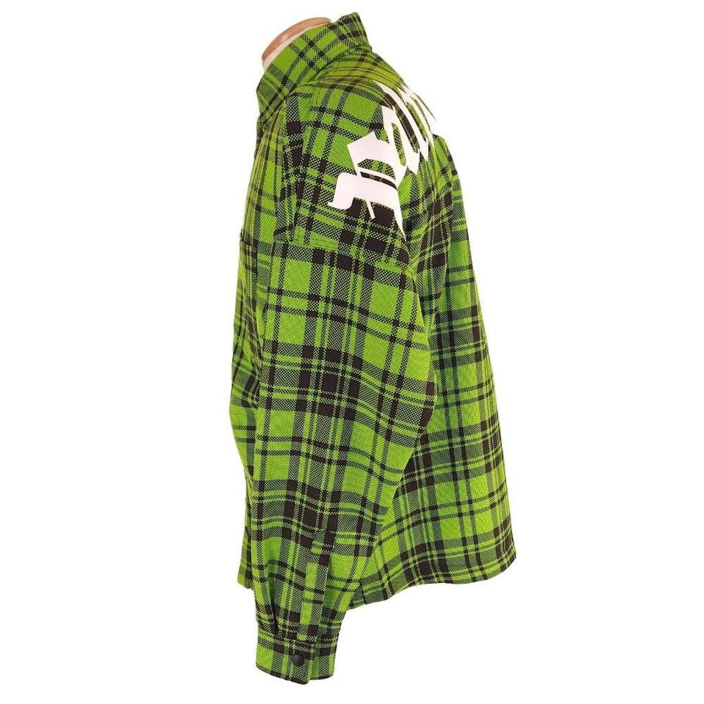 Palm Angels Palm Angels Logo Overshirt 44 XS Mens Green & White Plaid C Size US XS / EU 42 / 0 - 5 Thumbnail