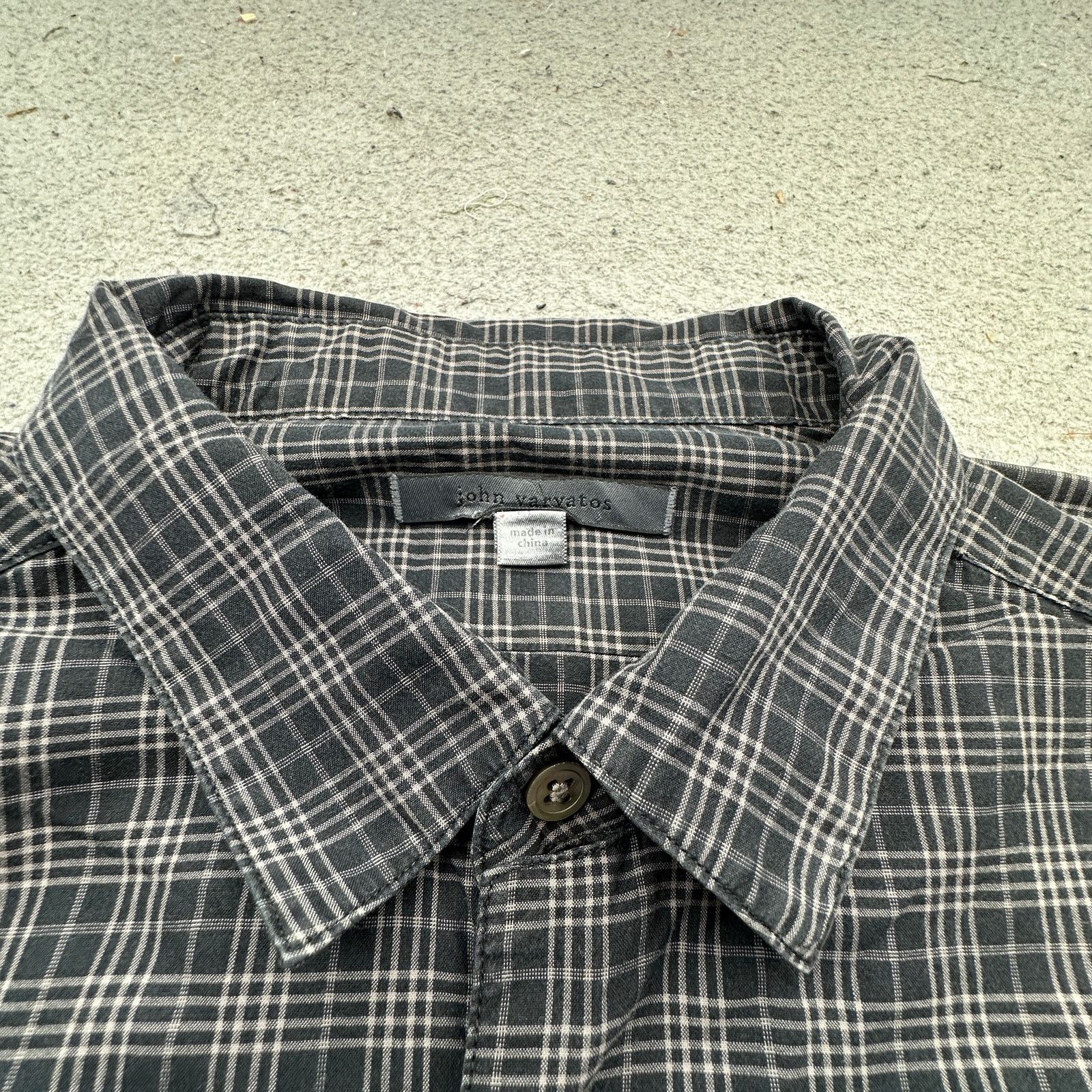 John Varvatos John Varvatos Plaid Long Rolled Sleeve Button Up Shirt L Size US L / EU 52-54 / 3 - 2 Thumbnail