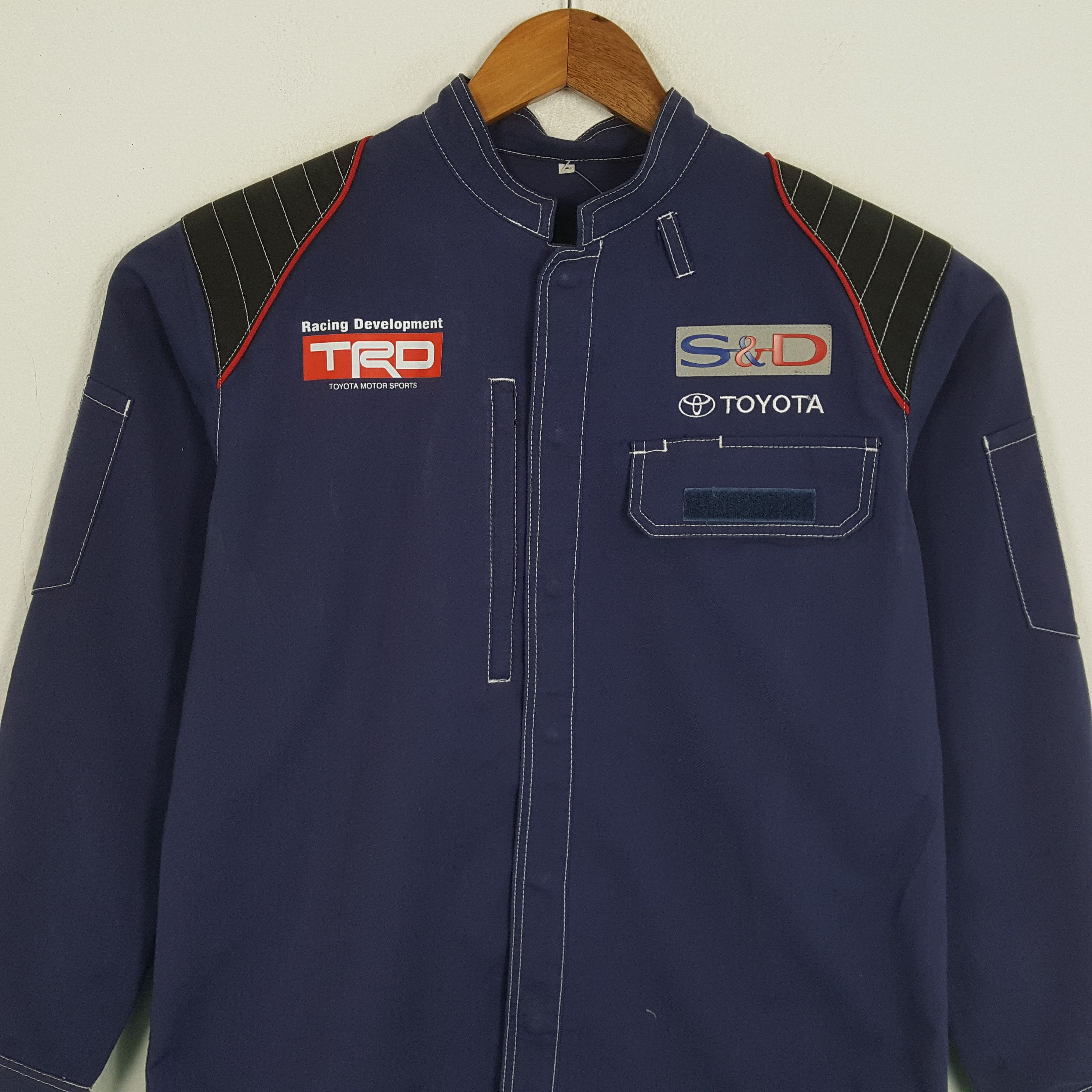 Vintage Vintage TRD TOYOTA MOTOR SPORTS Japanese Racing Shirt Jacket Size US M / EU 48-50 / 2 - 4 Thumbnail