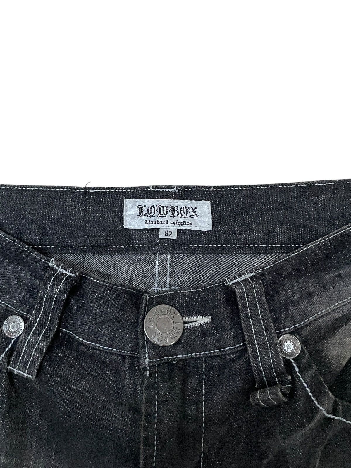 If Six Was Nine × LOWBOX × Le Grande Bleu (L.G.B.) Vintage Brand Lowbox Jeans 1990s Size US 30 / EU 46 - 15 Thumbnail