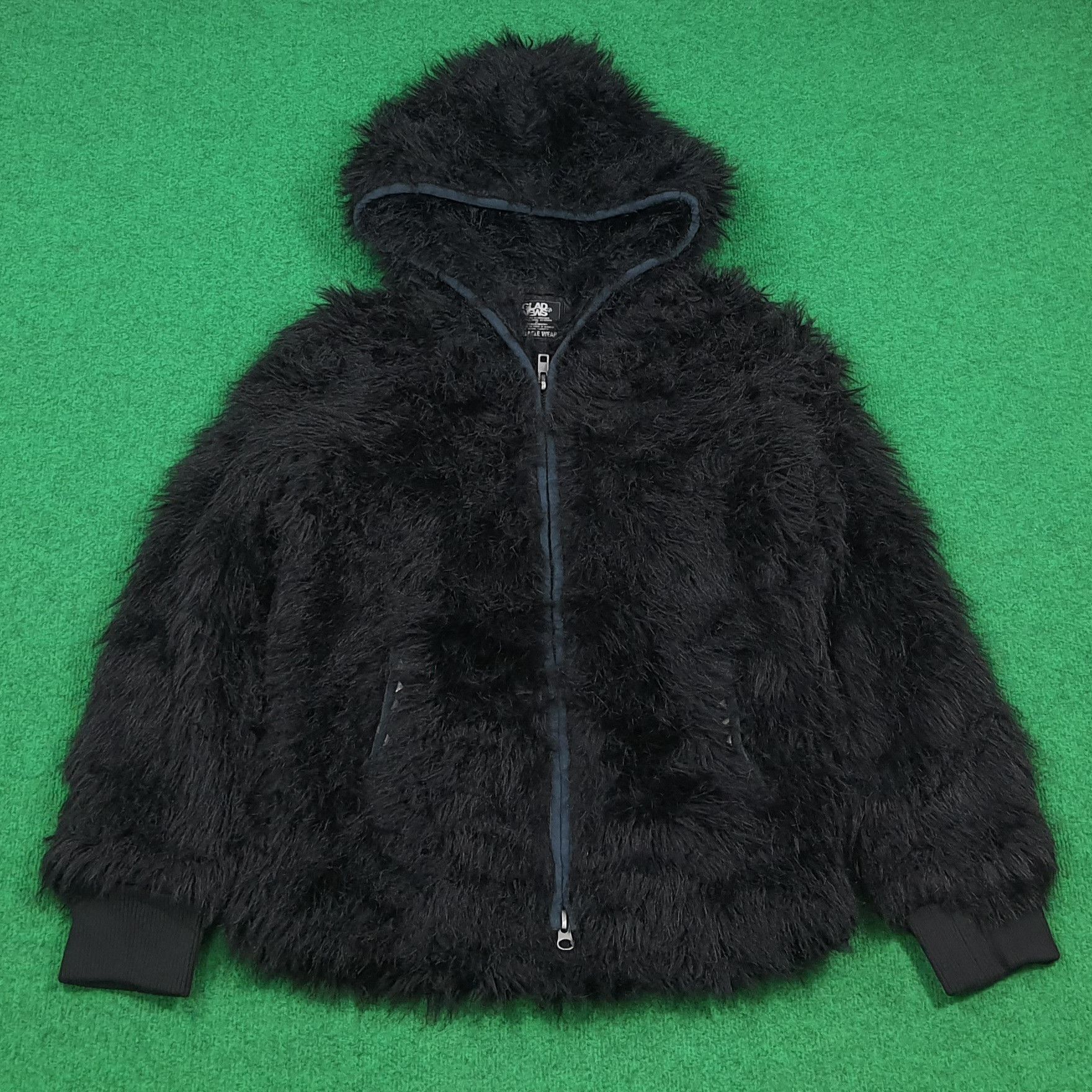 Vintage Vintage Japan Shaggy Fauz Fur Hoodie Jacket C306N5 Size US S / EU 44-46 / 1 - 1 Thumbnail
