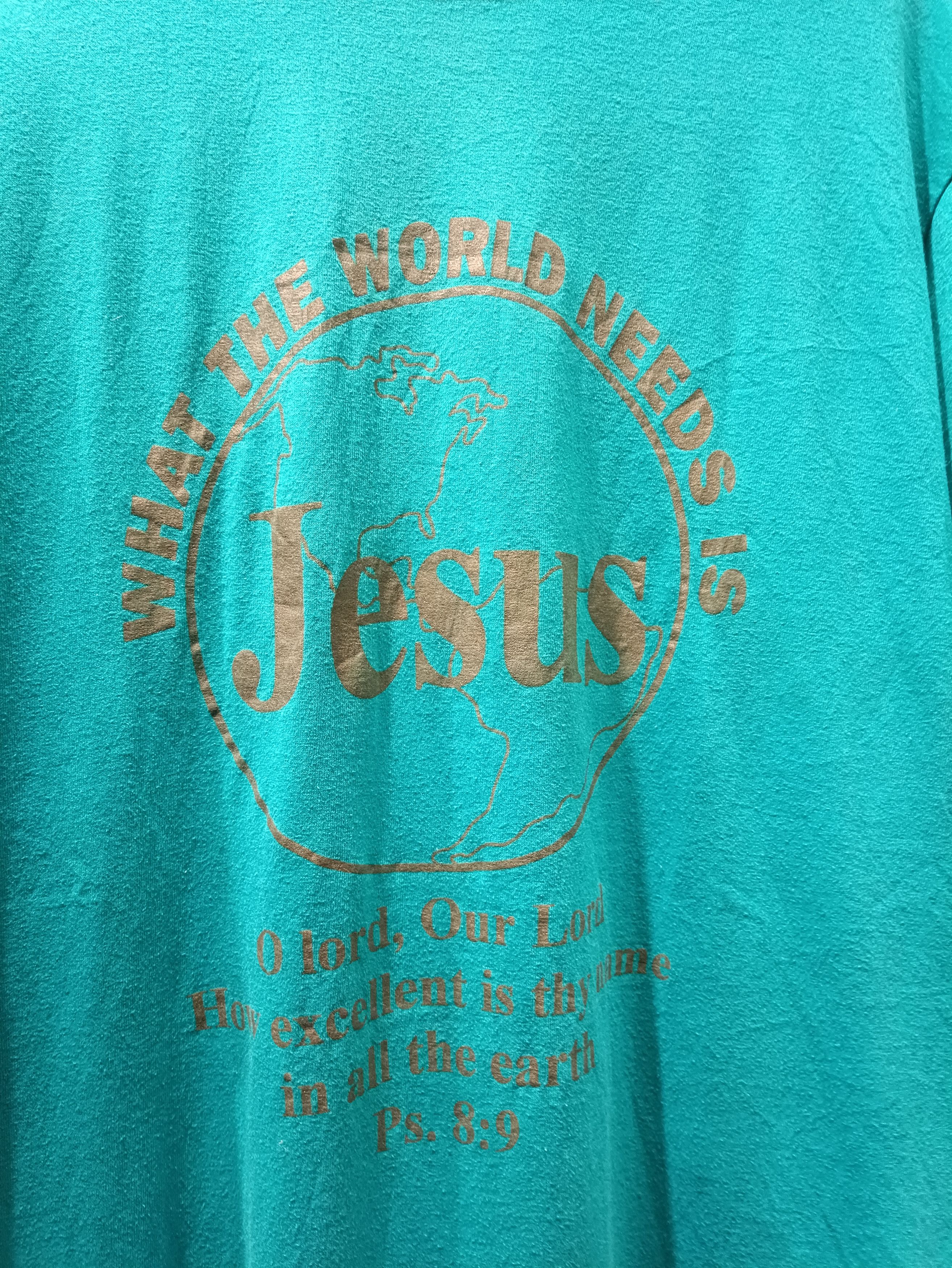 Vintage Vintage What The World Needs Is Jesus Size US L / EU 52-54 / 3 - 2 Thumbnail