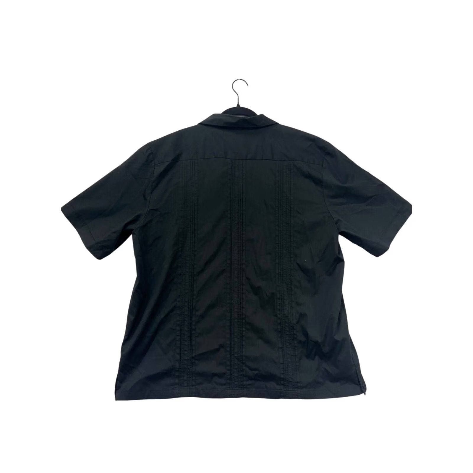 Vintage Mens Black TropiCool Guayabera Shirt XL Short Sleeve Button-Up Mens XL Black Tropicool Guayabera Shirt Short Sleeve Button-Up Size US XL / EU 56 / 4 - 2 Thumbnail