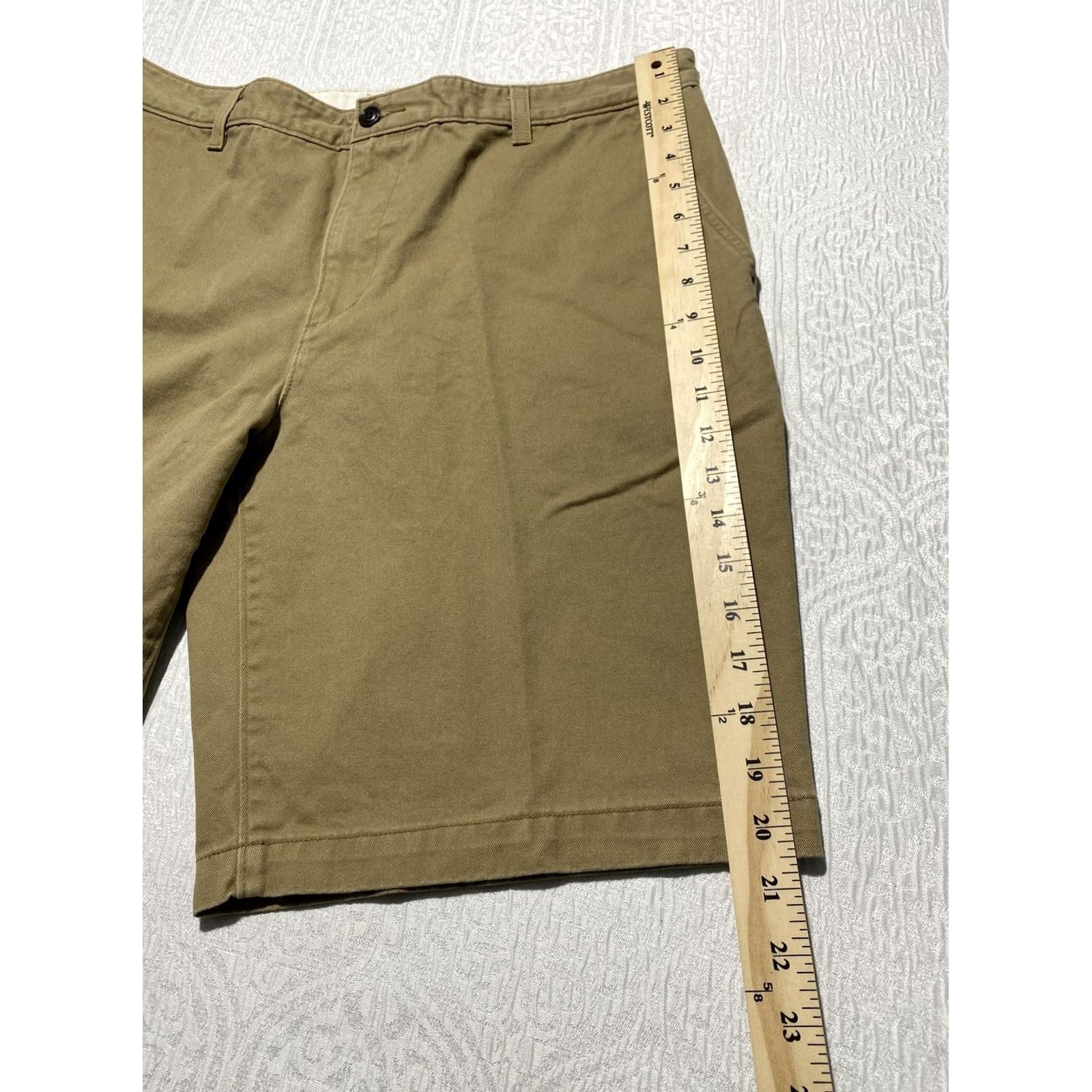 Dockers DOCKERS Shorts Mens 36 Brown Khaki Chino Flat Front Canvas Casual Pockets Voyage 90s Mens Size US 36 / EU 52 - 6 Thumbnail
