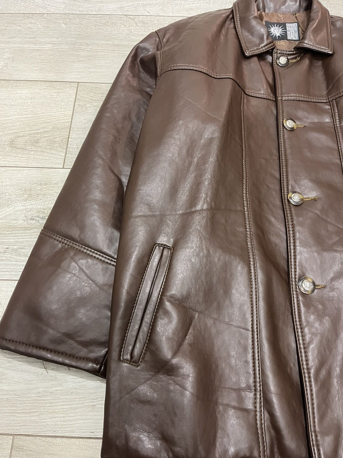Other GV Emporio Men XL Jacket Black Hand 7 Made In Italy Size US XL / EU 56 / 4 - 5 Thumbnail