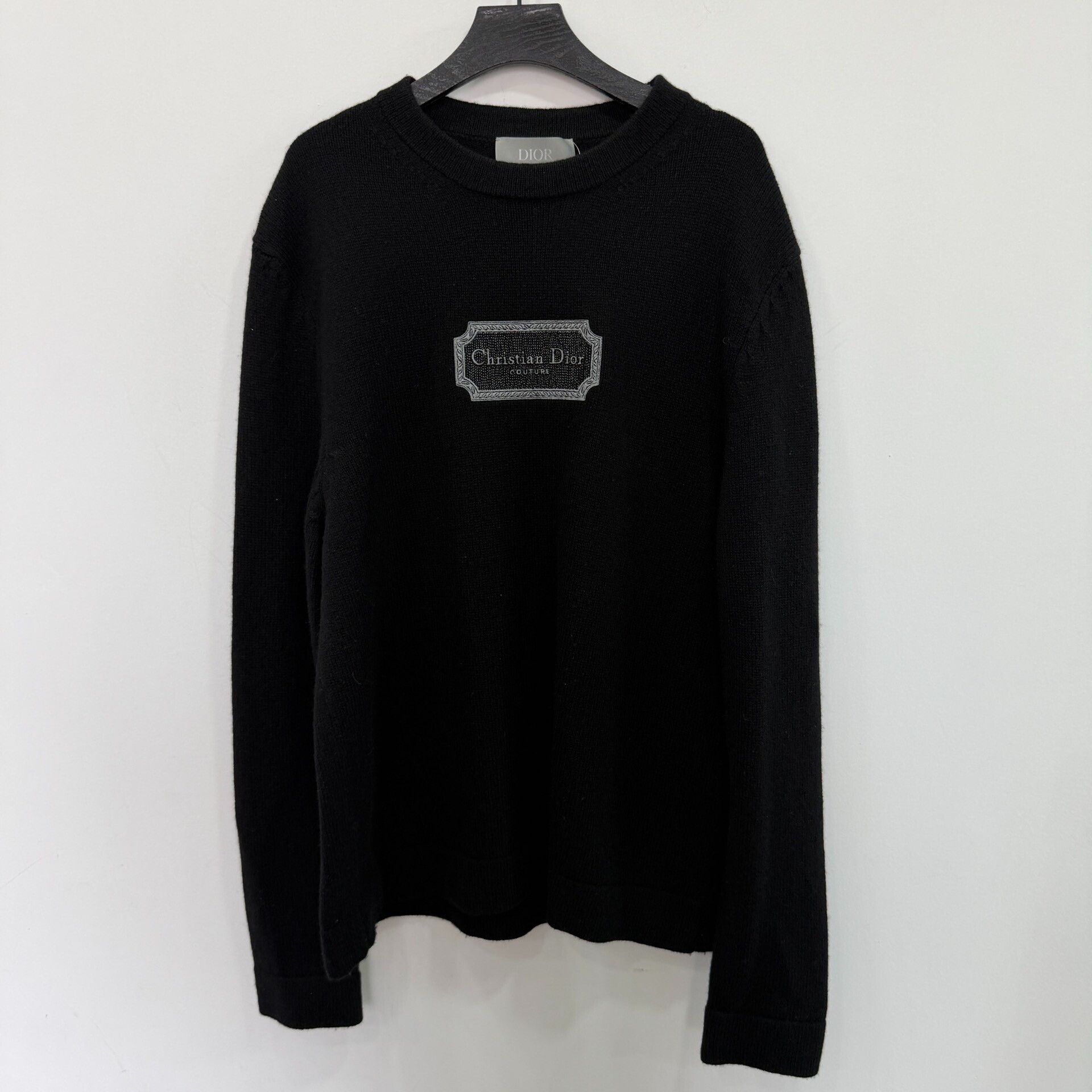 Dior Dior Retro Embroidered Black Sweater M Women Size M / US 6-8 / IT 42-44 - 1 Thumbnail