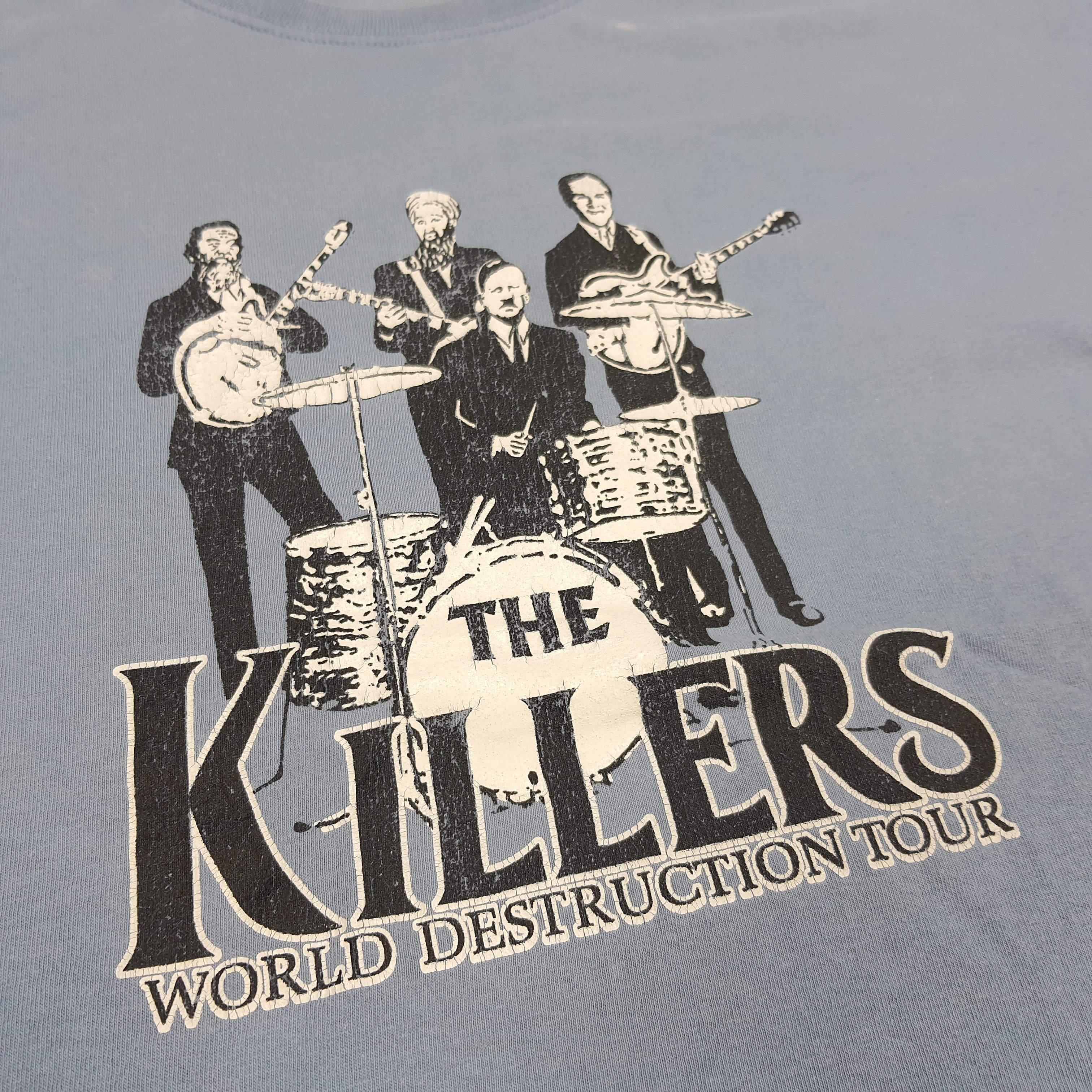 Band Tees × Vintage Vintage The Killers Band World Destruction Tour Tshirt Size US L / EU 52-54 / 3 - 2 Thumbnail