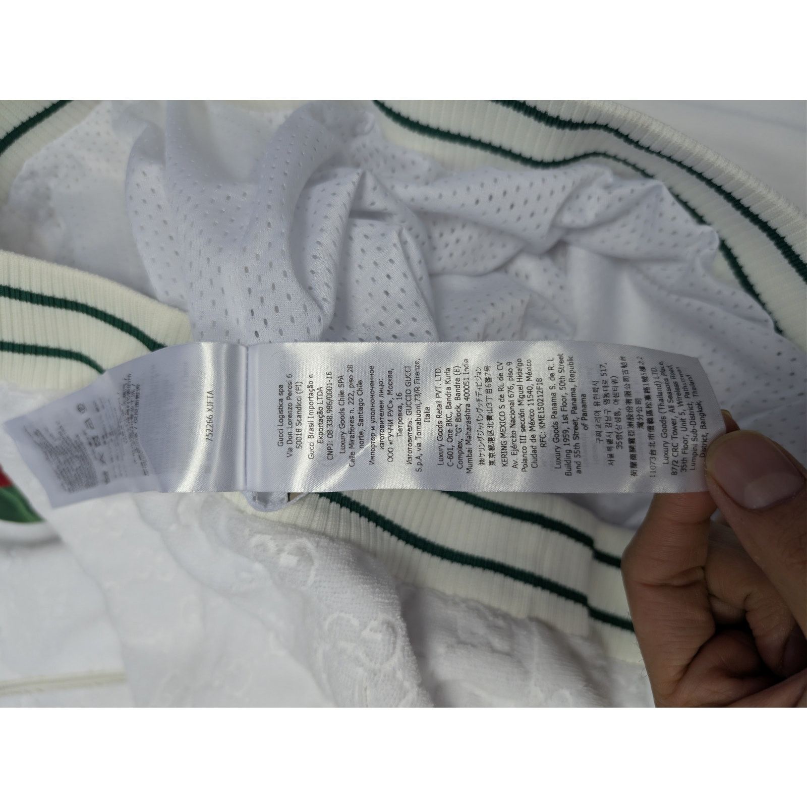 Gucci o1rshd1 Q:2 / GG Cotton Terry Cloth Polo Zip-Up Sweater Size US L / EU 52-54 / 3 - 20 Thumbnail