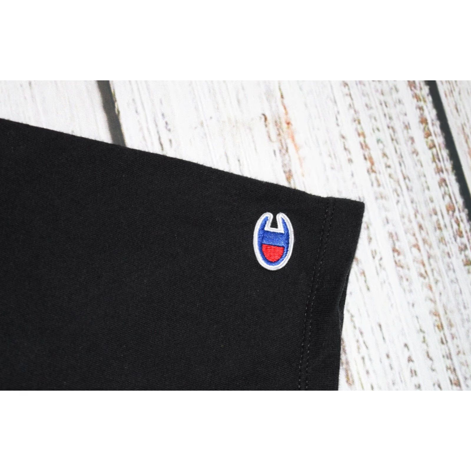 Champion CHAMPION T-SHIRT M BLACK SPELLOUT GRAPHIC RETRO COTTON SHORT SLEEVE MEDIUM Size US M / EU 48-50 / 2 - 3 Thumbnail