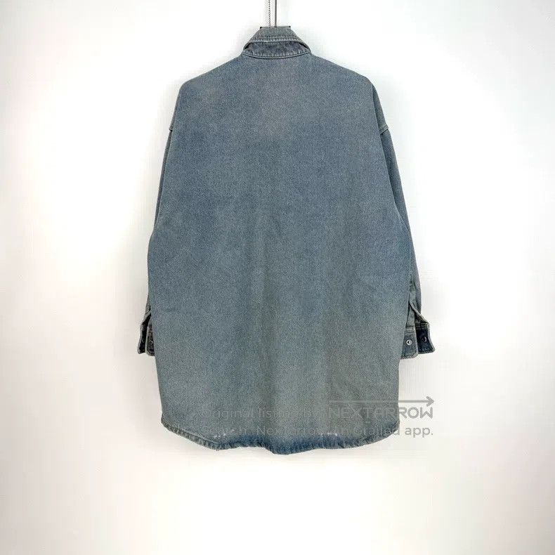 Prada Prada Washed blue metal triangle logo denim jacket Size XS / US 0-2 / IT 36-38 - 4 Thumbnail