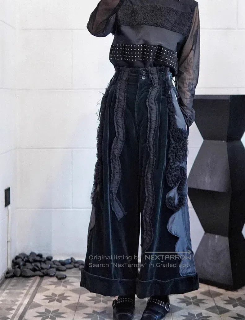 Comme des Garcons Comme des Garcons size XS Velvet Patchwork Long Pants Size 23" - 4 Thumbnail