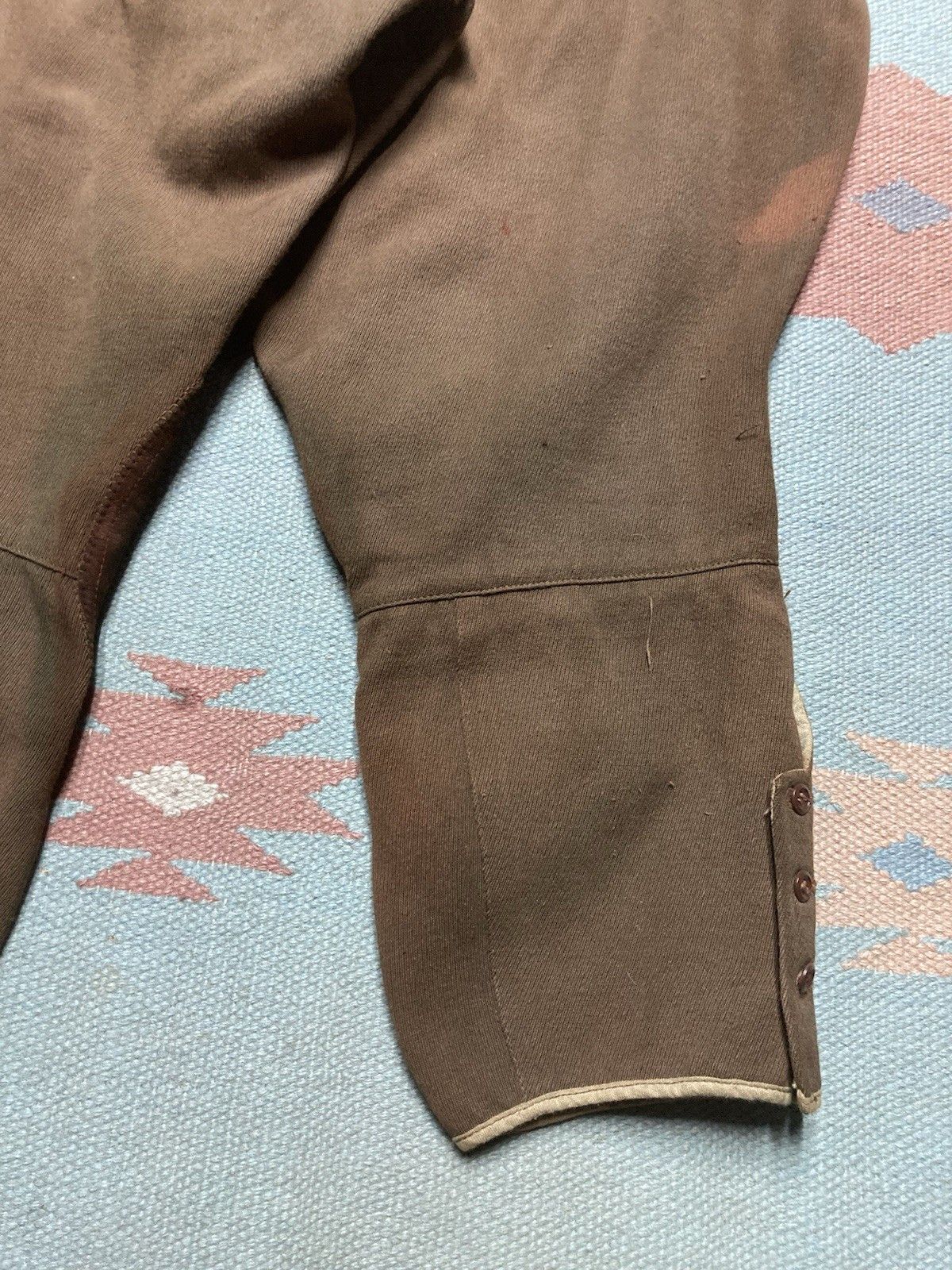 Vintage 1940s whipcord riding pants jodhpurs equestrian mule ear Size US 27 - 10 Thumbnail