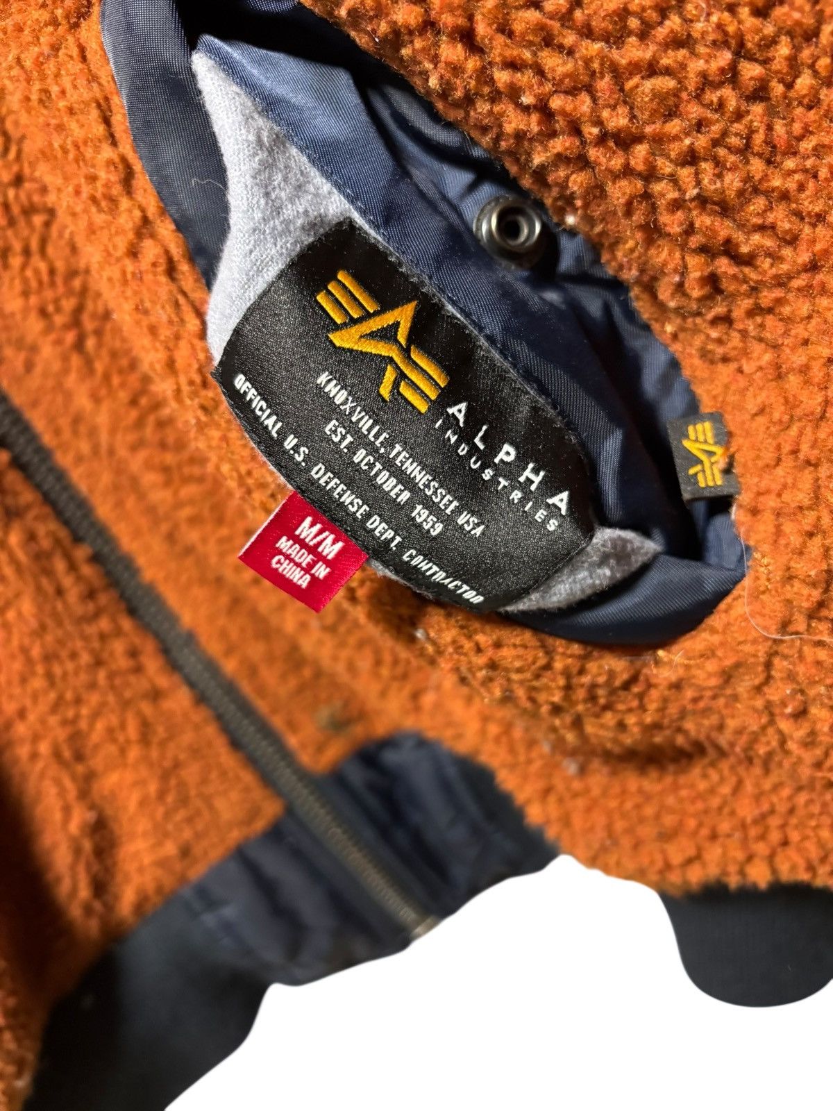 Alpha Industries Vintage Alpha Industries Reversible Sherpa MA-1 Bomber Size US M / EU 48-50 / 2 - 13 Thumbnail