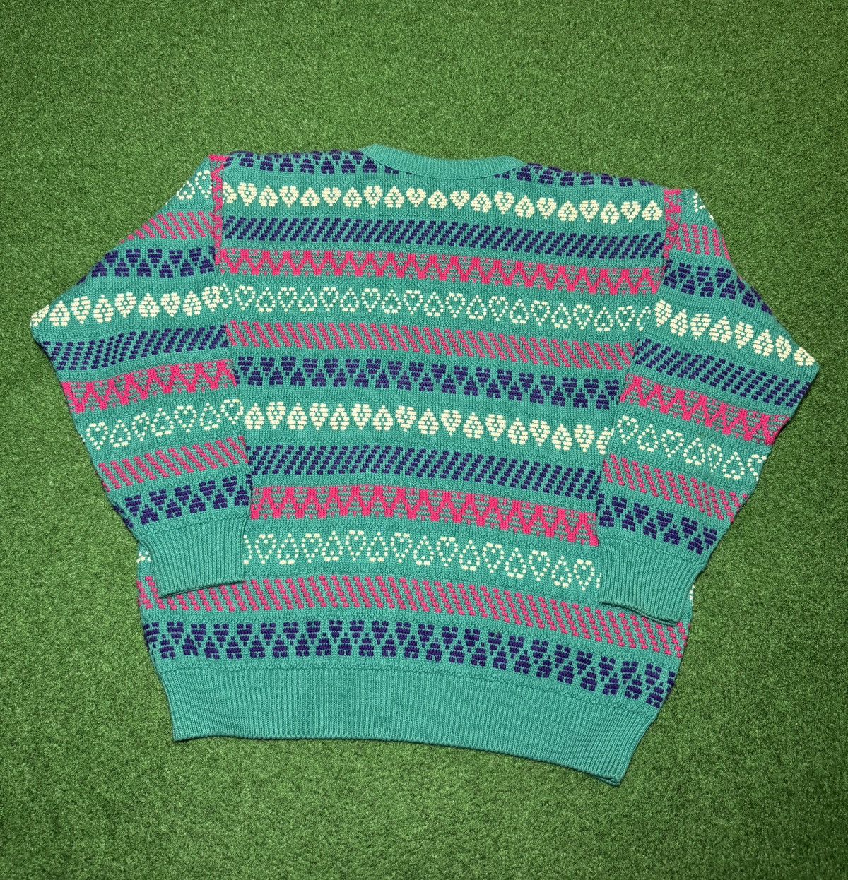 Jantzen Vintage Jantzen 3D Knit Textured Lrg Retro Hip Hop Sweater Size US L / EU 52-54 / 3 - 4 Thumbnail