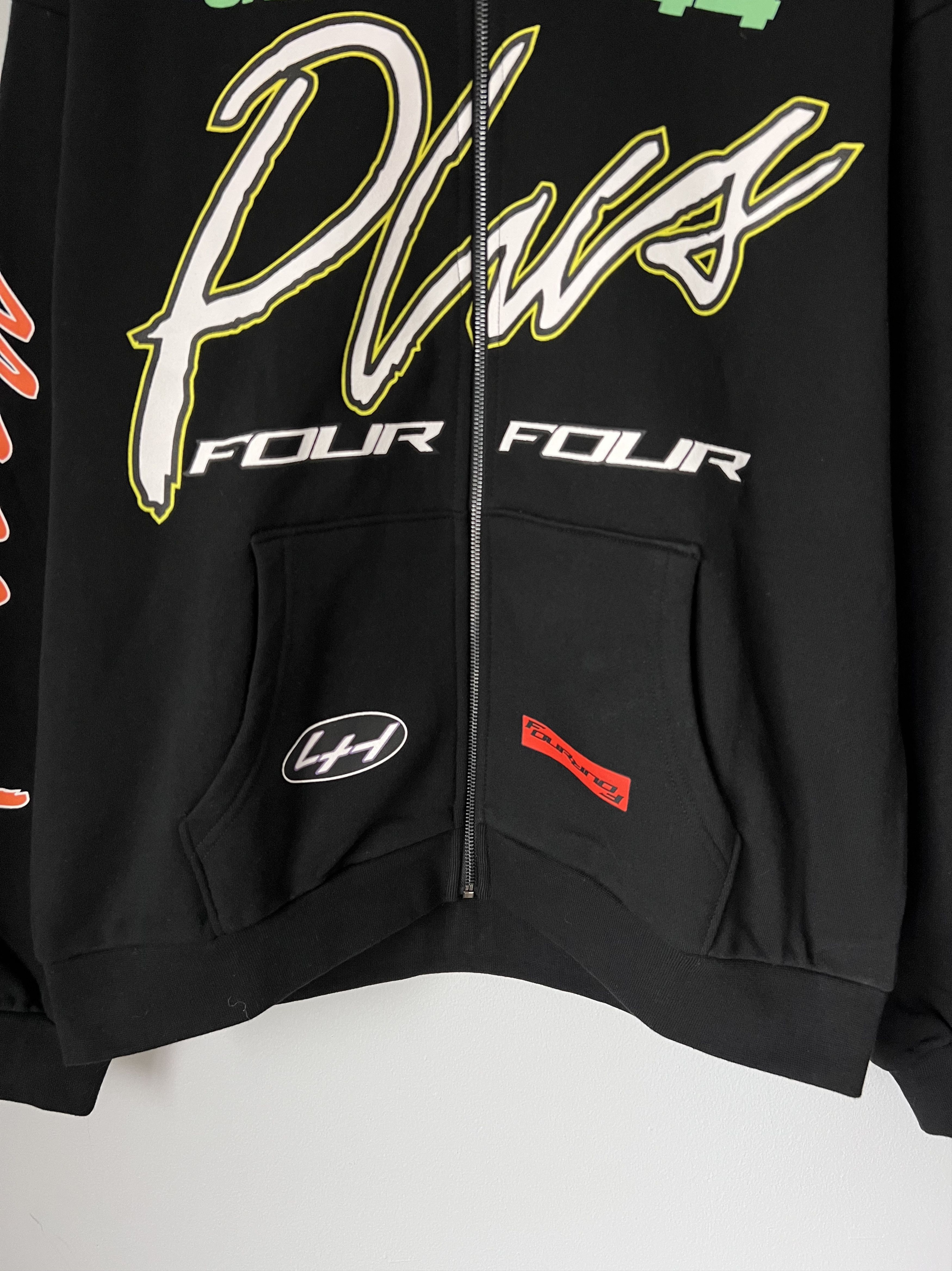 +44 +44 Lewis Hamilton Austin Moto Zip Up Hoodie in Black Size US L / EU 52-54 / 3 - 3 Thumbnail